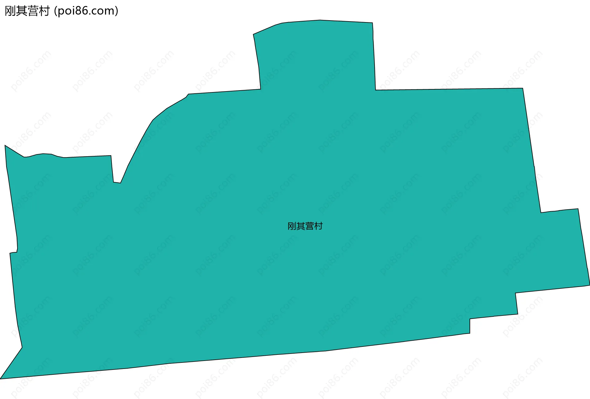 刚其营村边界地图