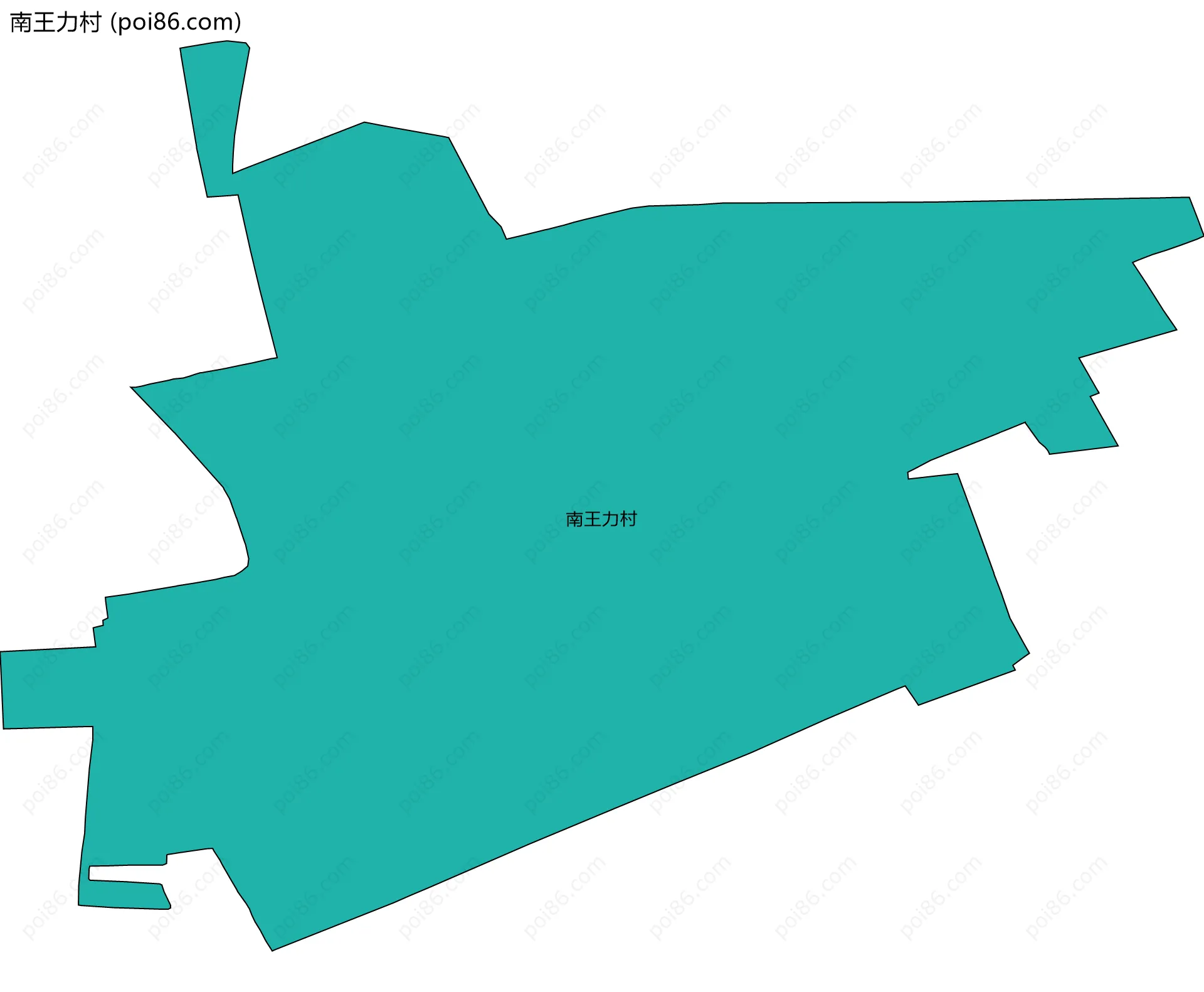 南王力村边界地图