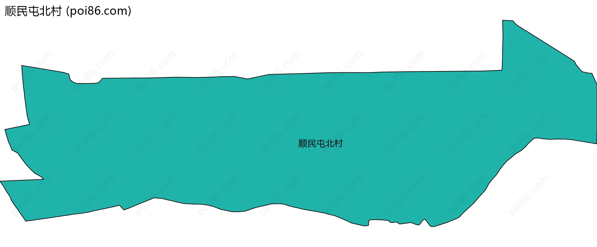 顺民屯北村边界地图