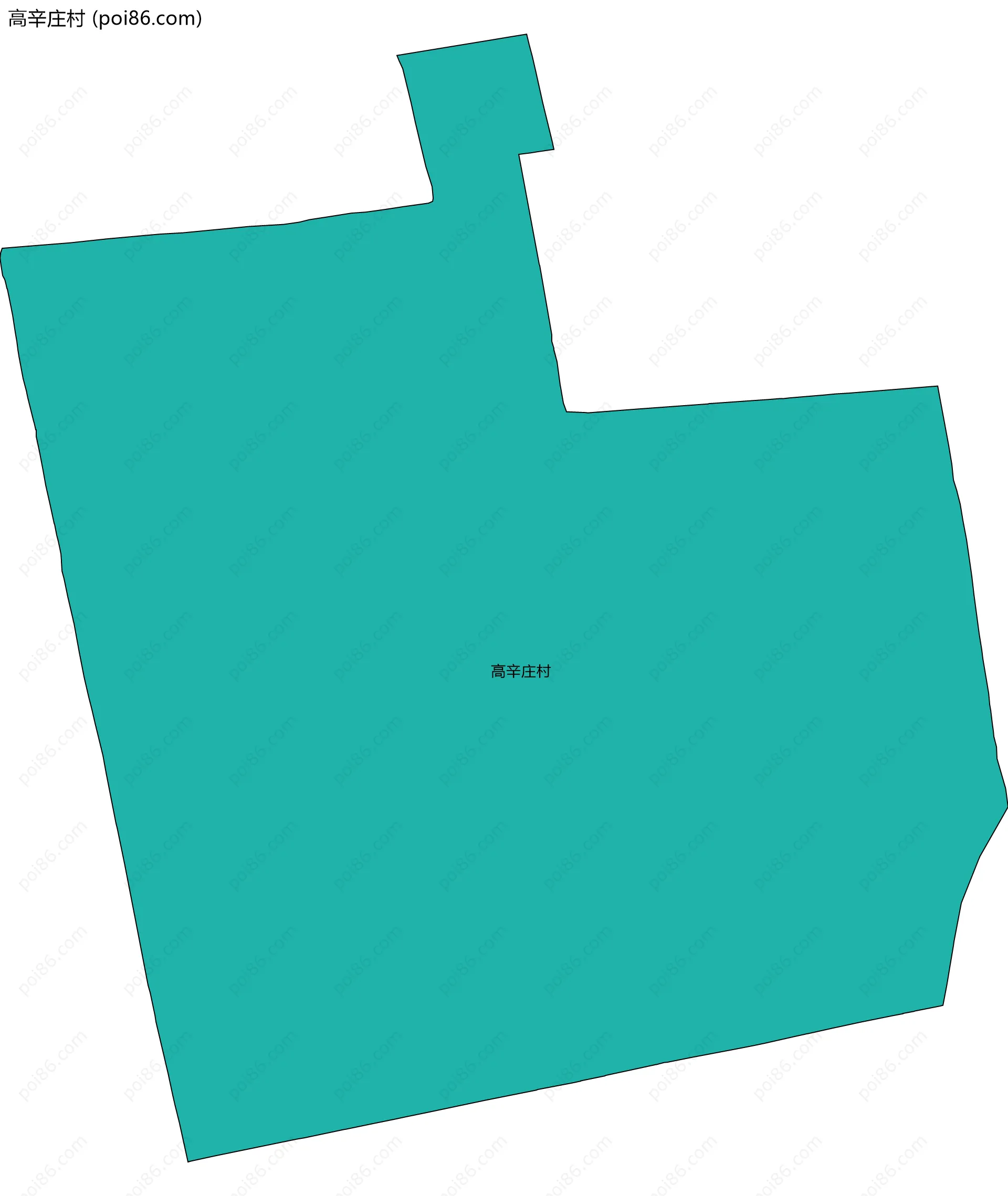 高辛庄村边界地图