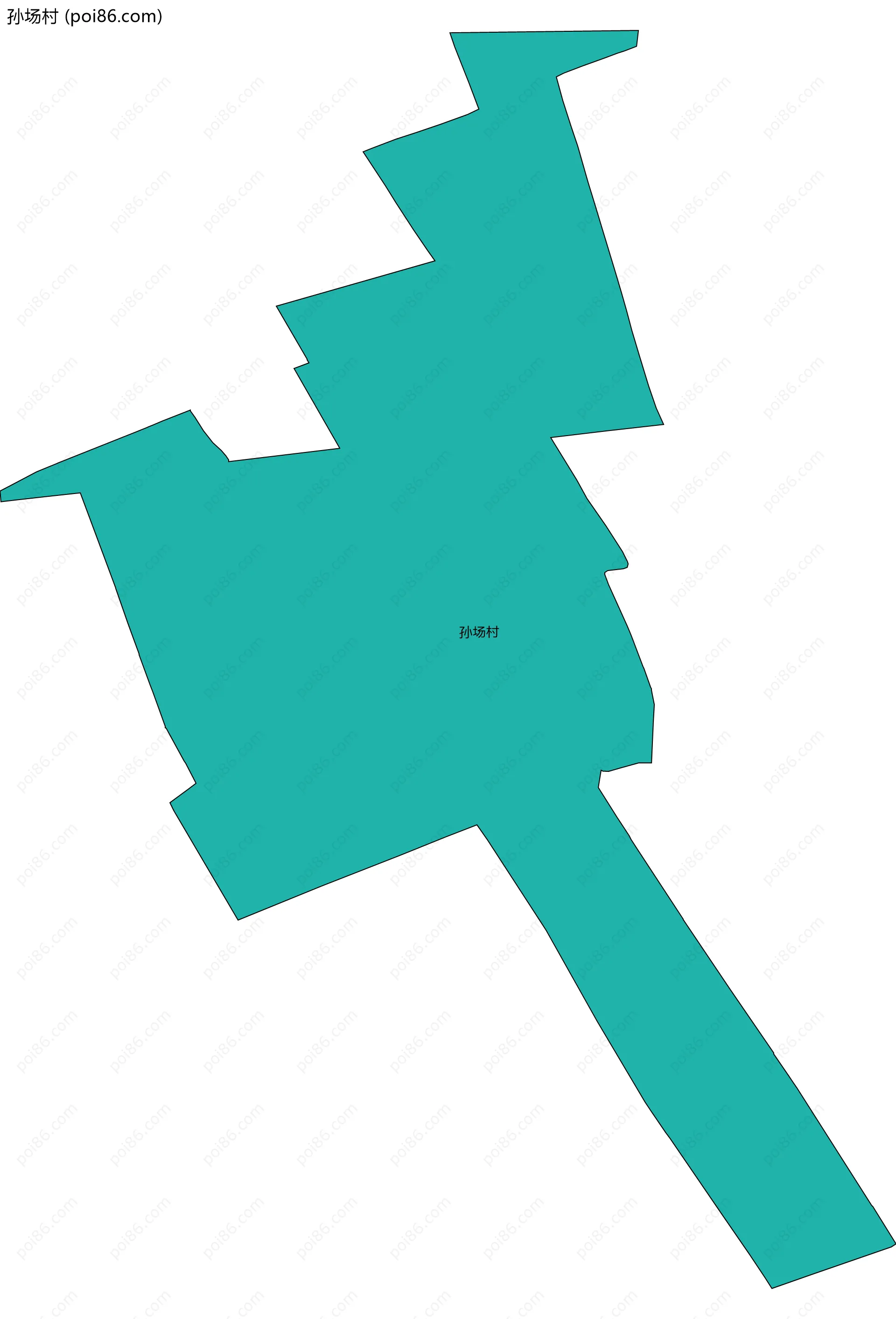 孙场村边界地图