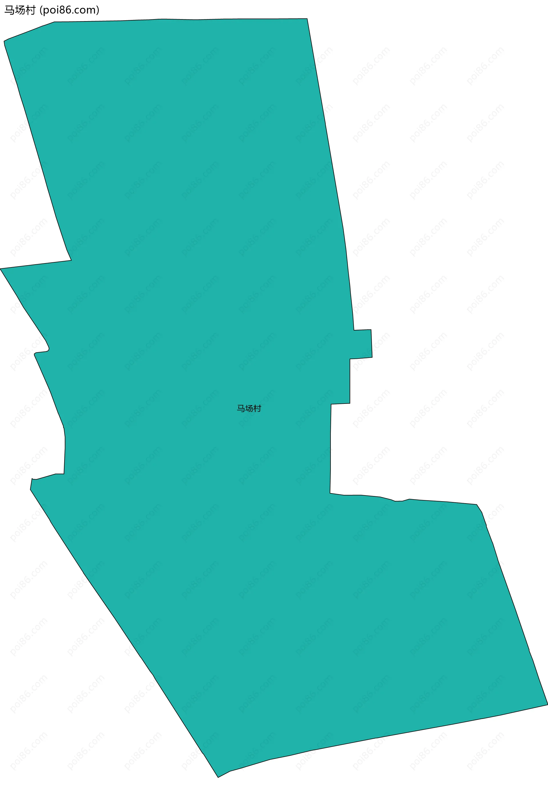 马场村边界地图