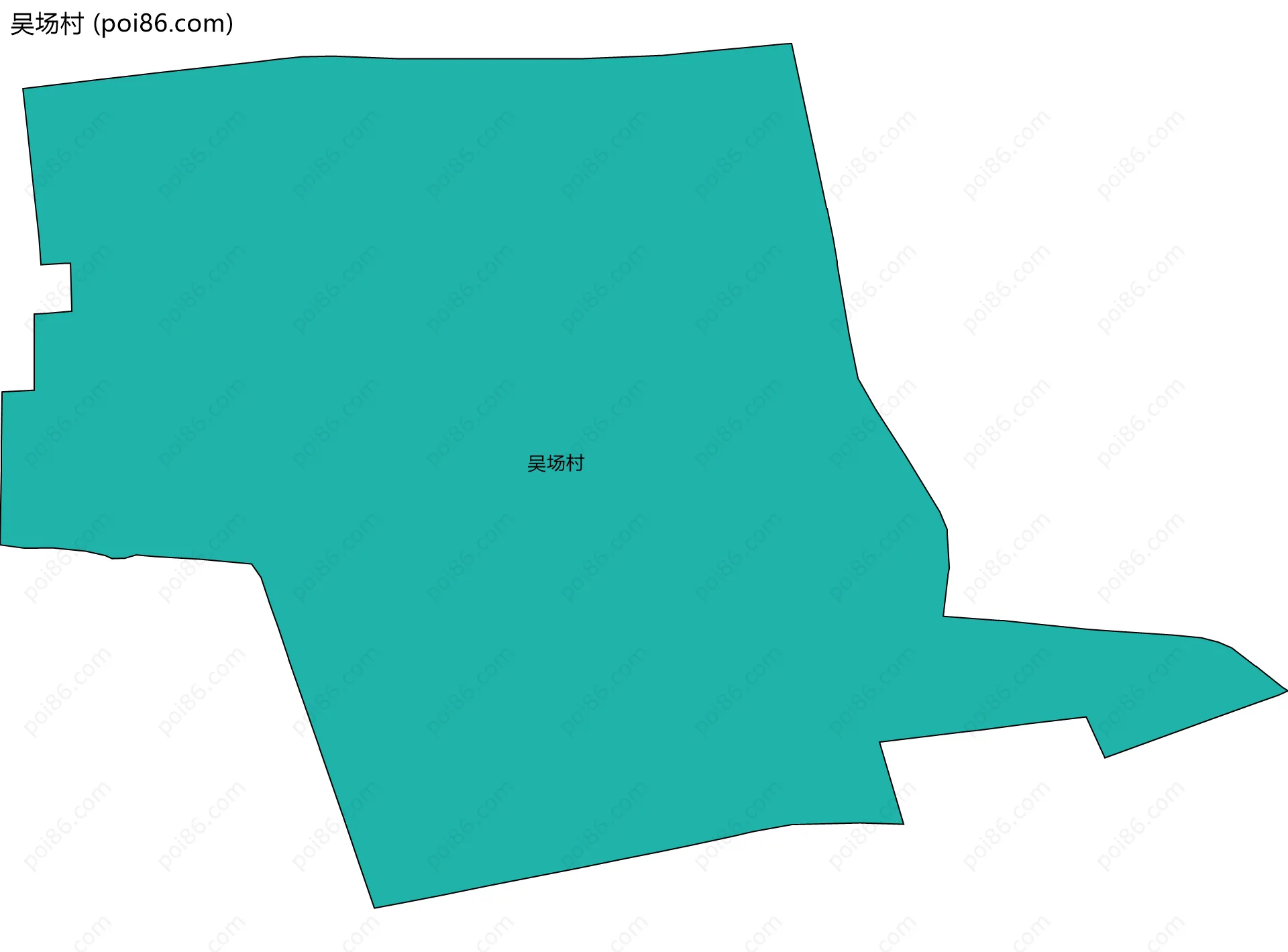 吴场村边界地图
