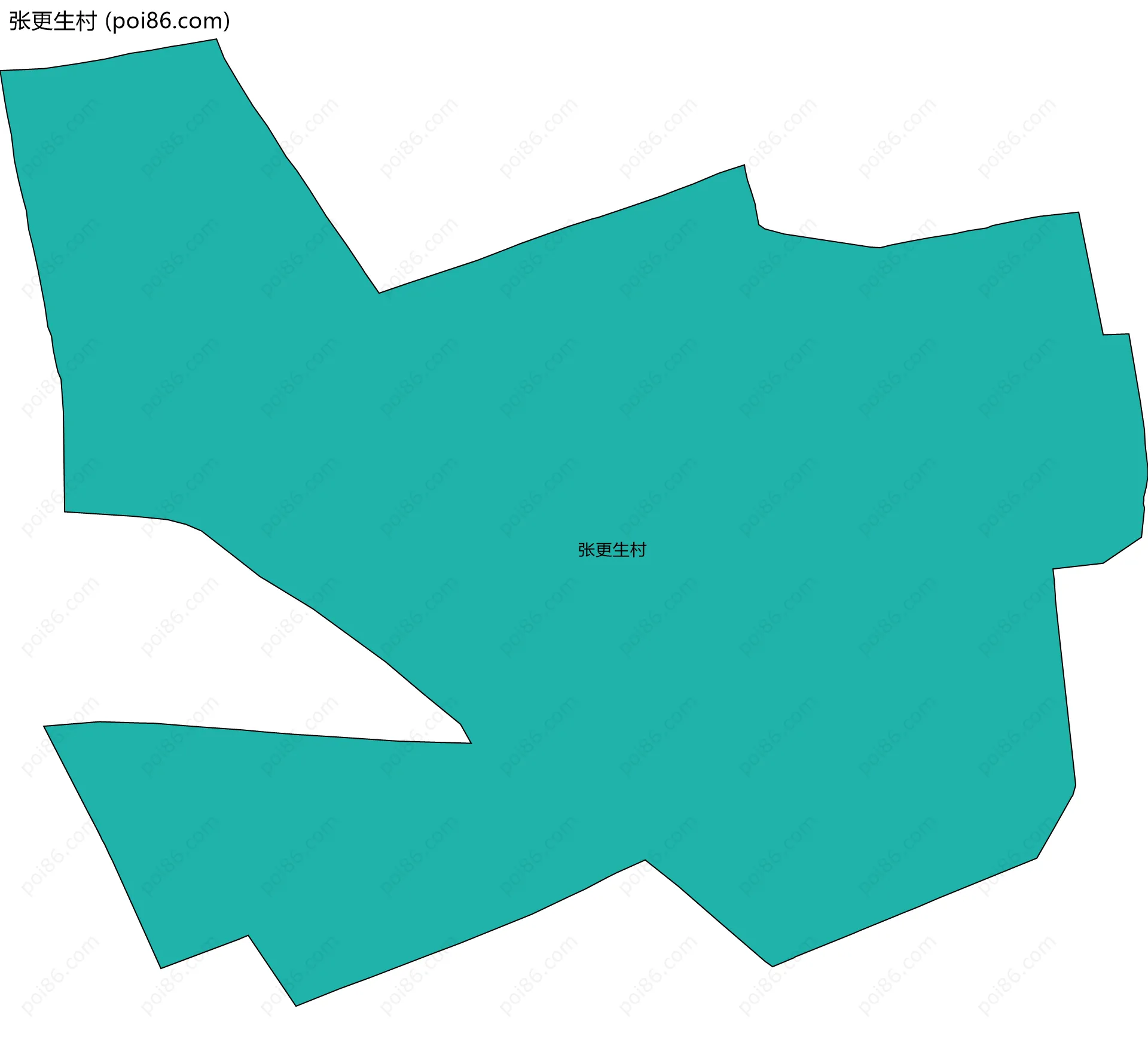 张更生村边界地图