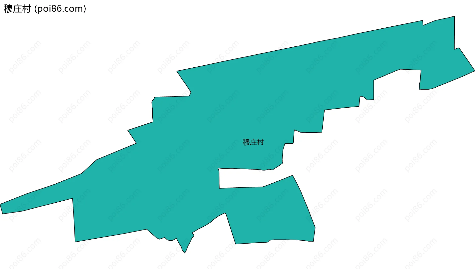 穆庄村边界地图