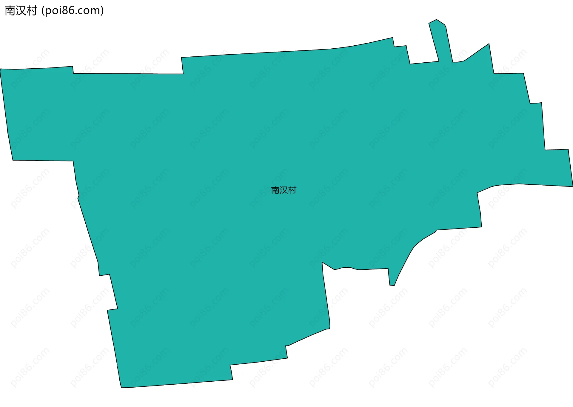 南汉村边界地图