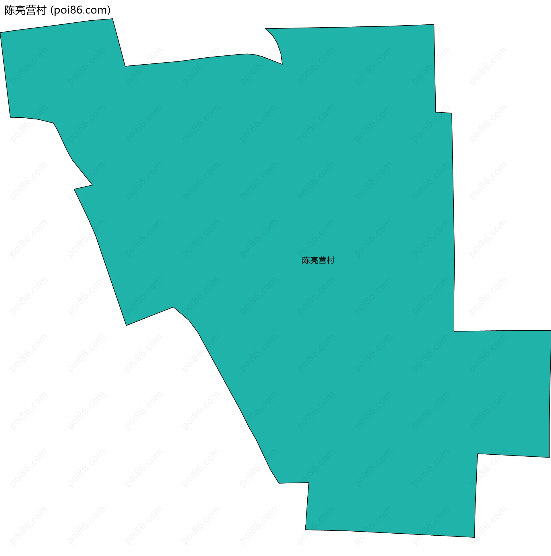 陈亮营村边界地图