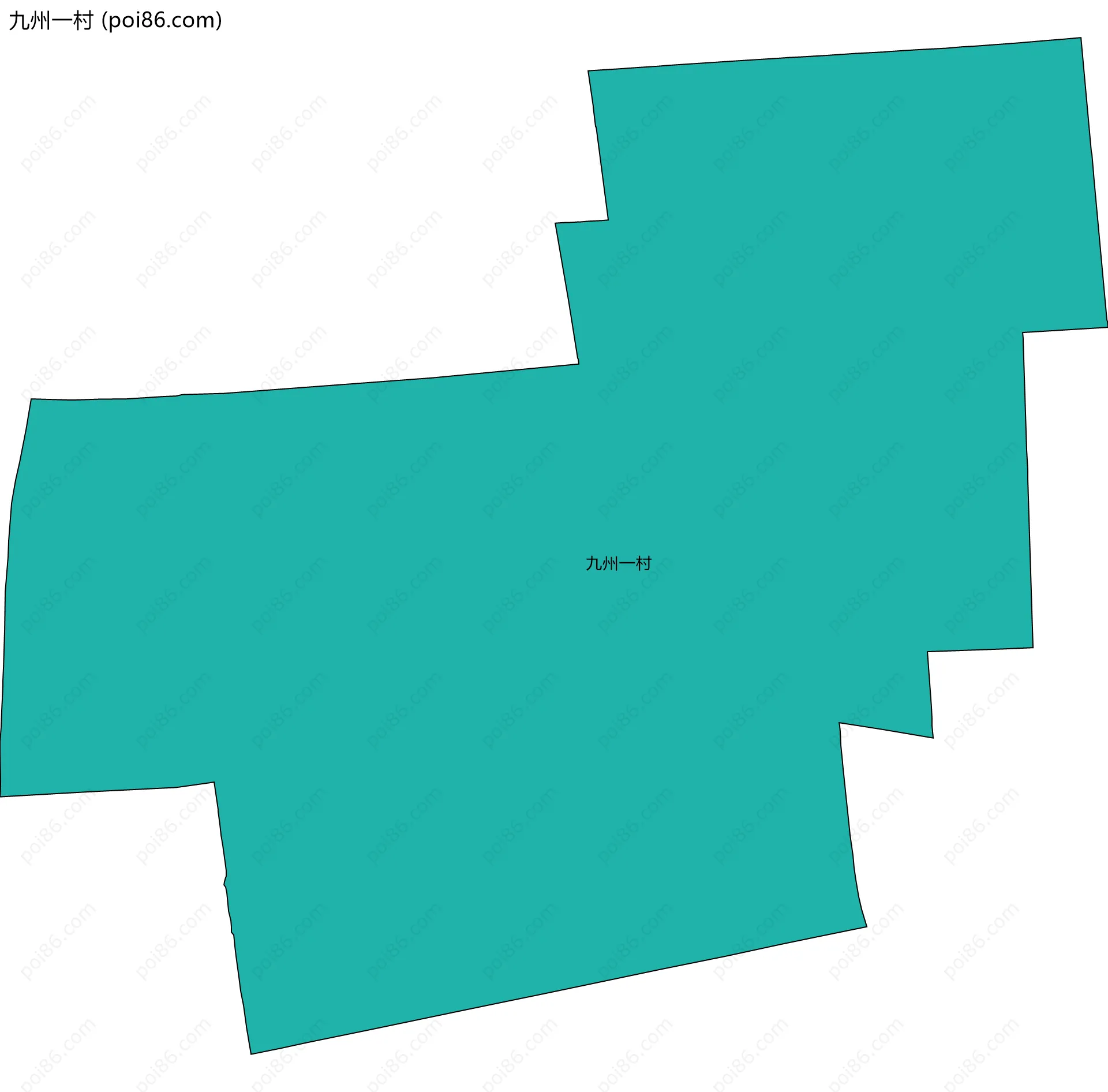 九州一村边界地图