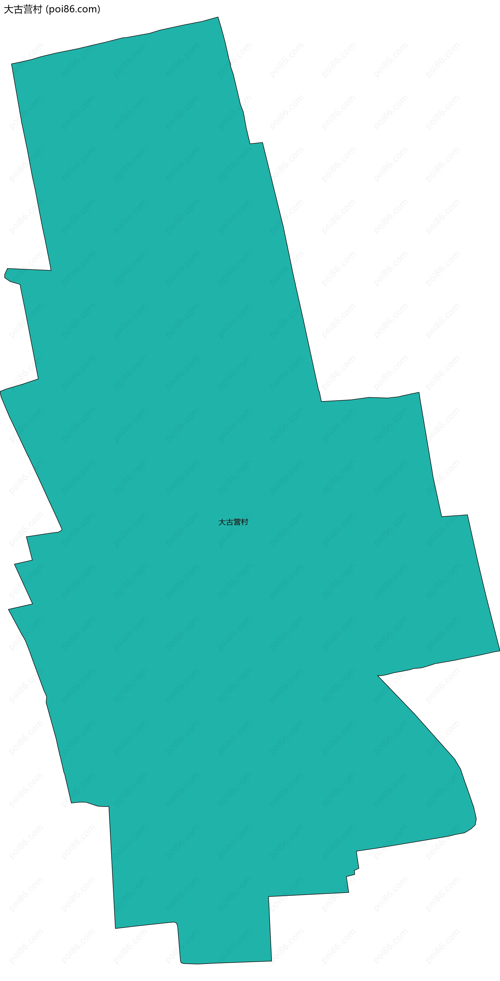 大古营村边界地图