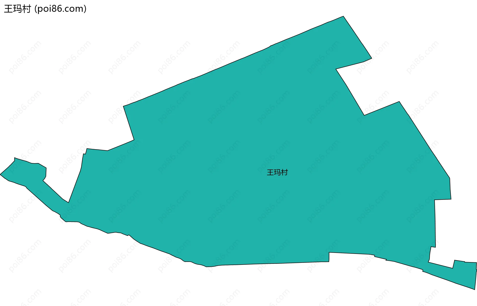 王玛村边界地图