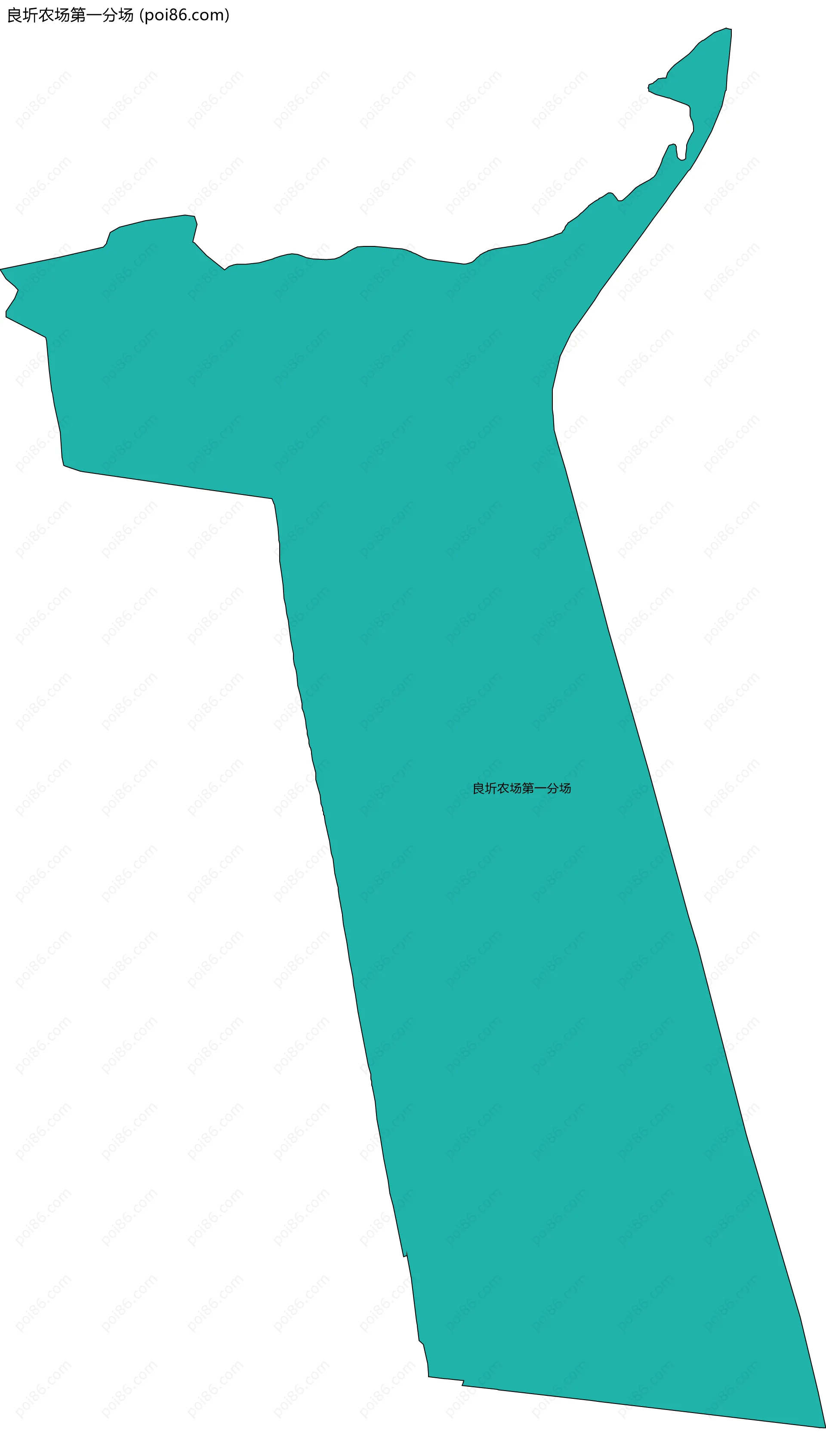 良圻农场第一分场边界地图