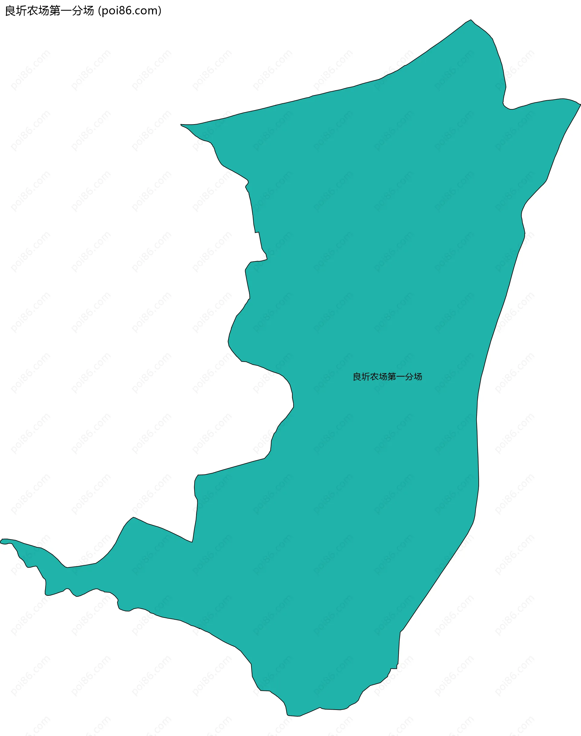 良圻农场第一分场边界地图