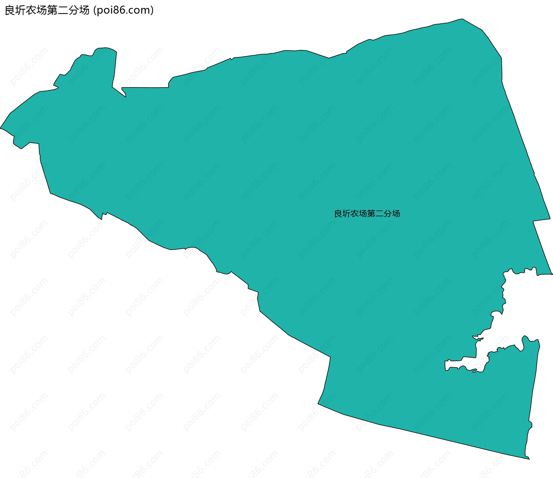良圻农场第二分场边界地图