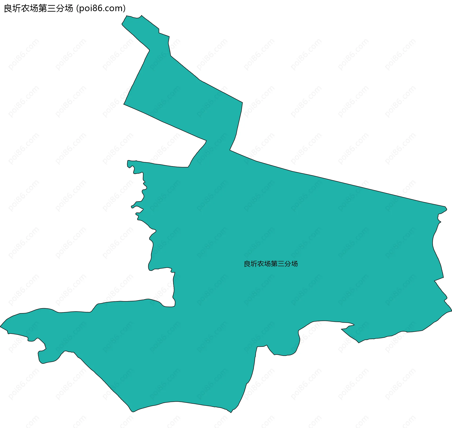 良圻农场第三分场边界地图