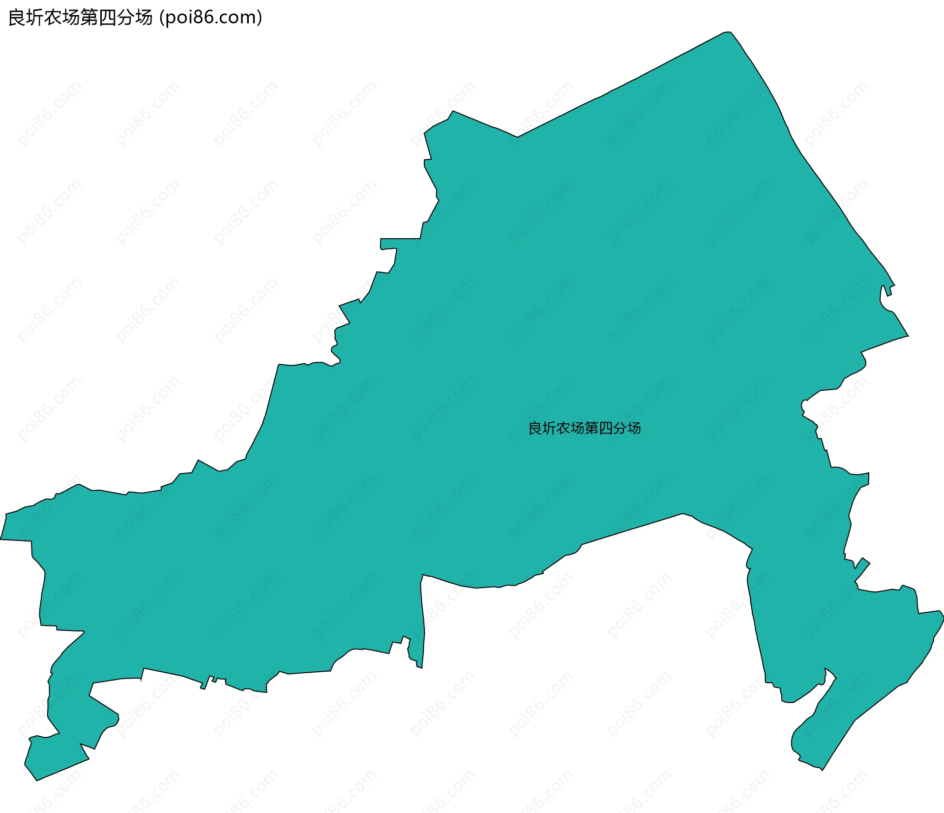 良圻农场第四分场边界地图