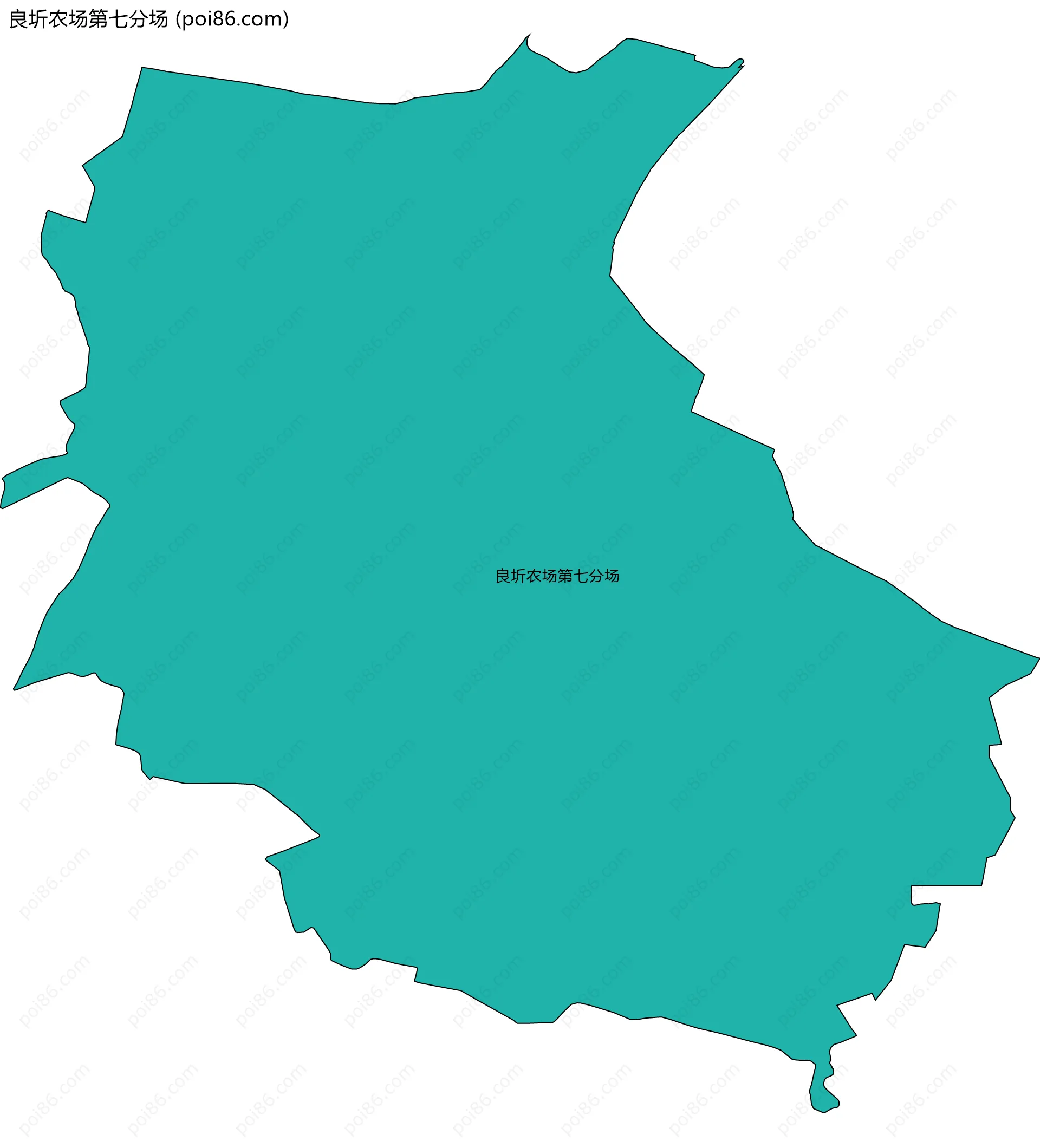 良圻农场第七分场边界地图