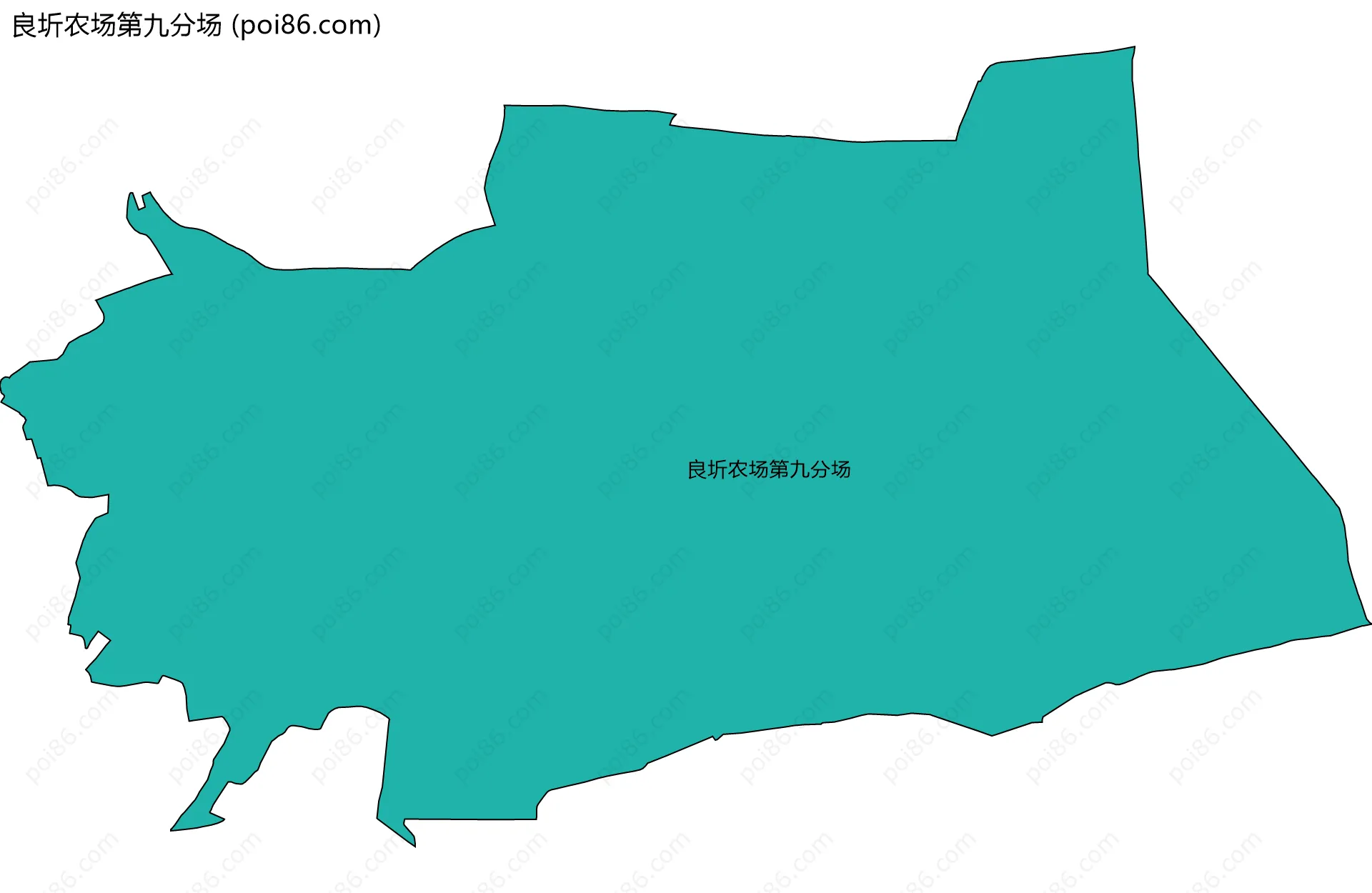良圻农场第九分场边界地图