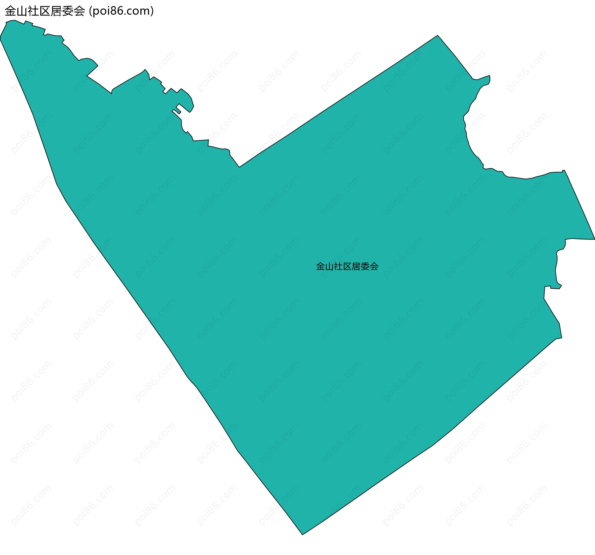 金山社区居委会边界地图