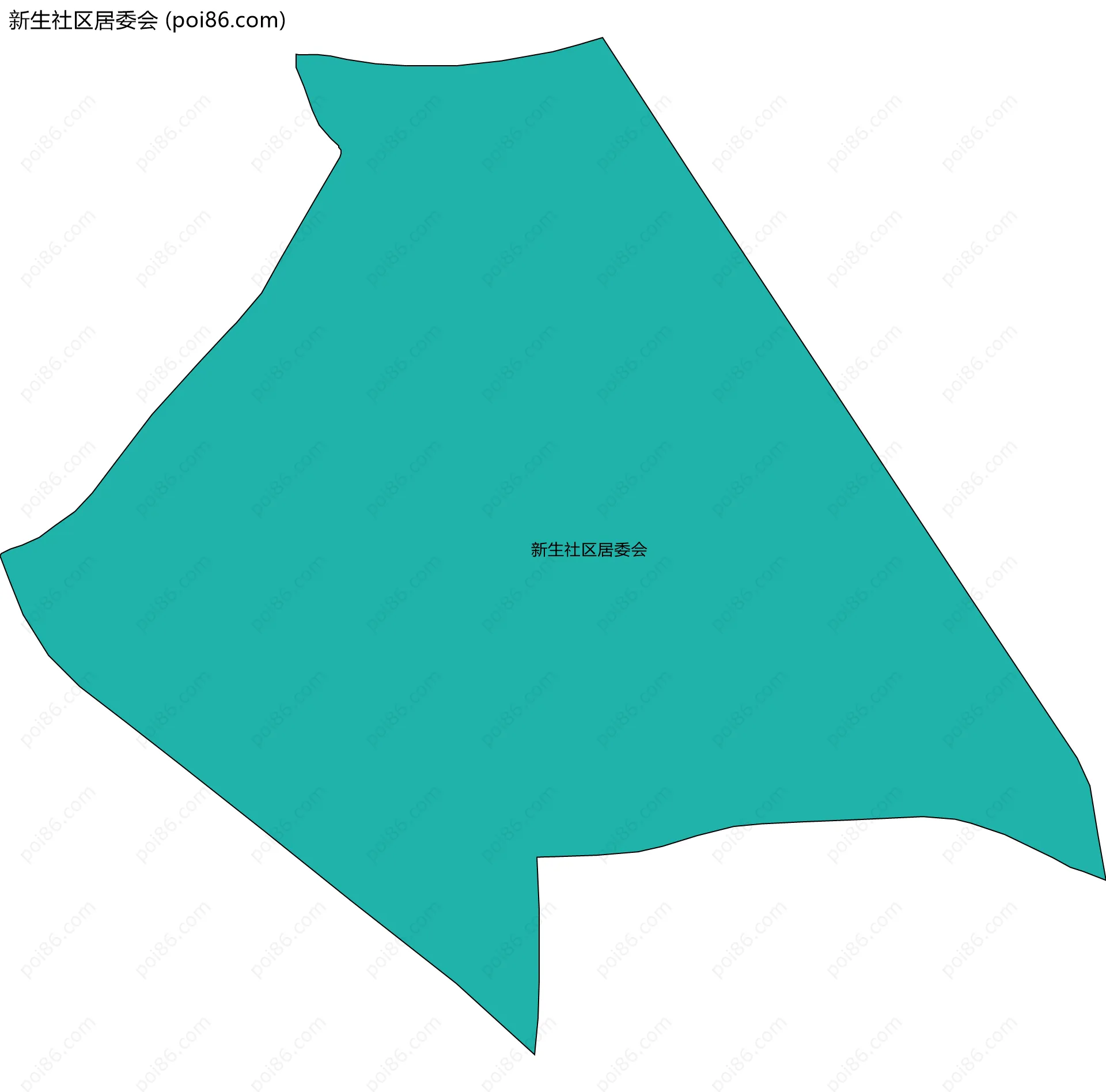 新生社区居委会边界地图