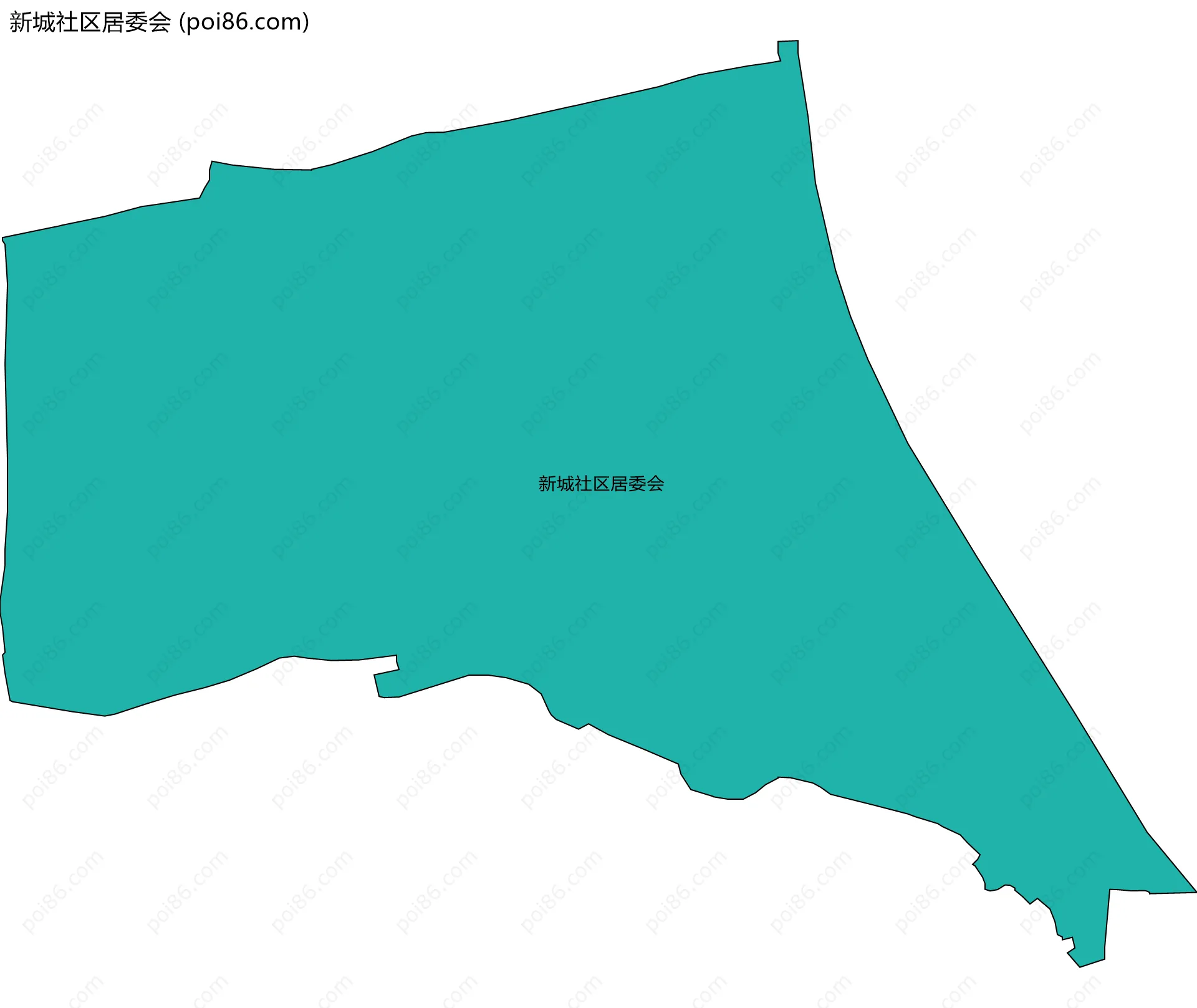 新城社区居委会边界地图