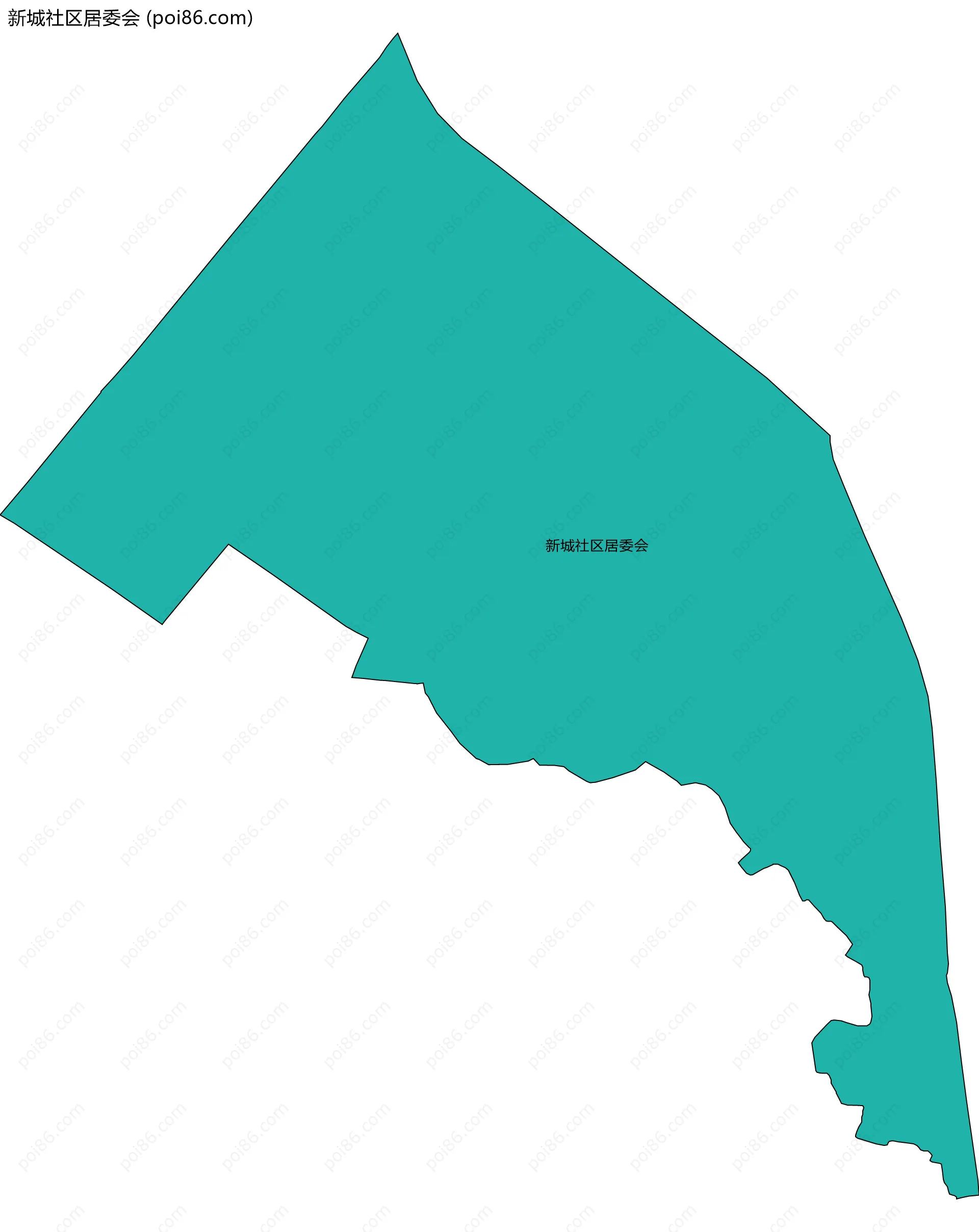新城社区居委会边界地图