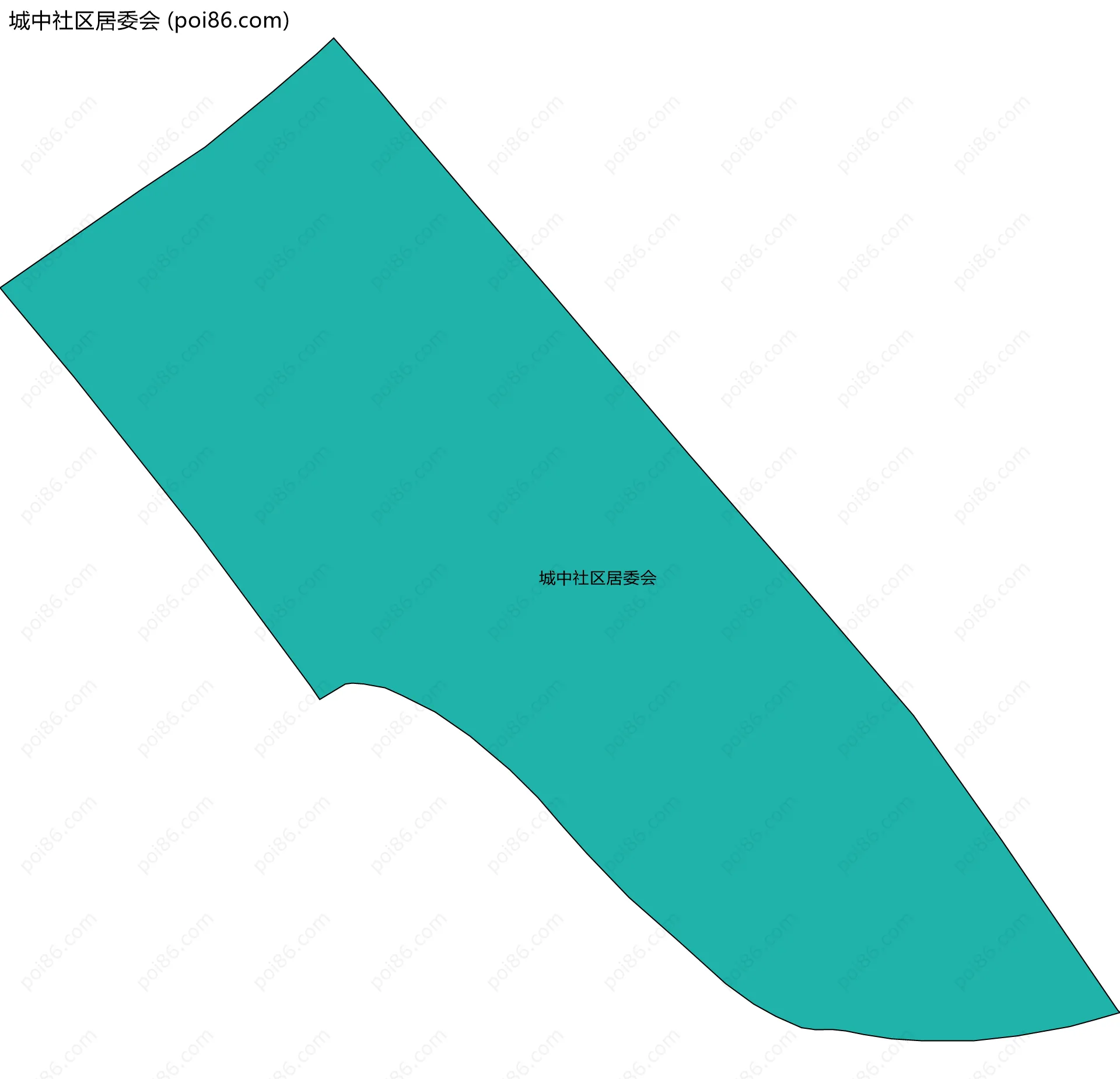 城中社区居委会边界地图