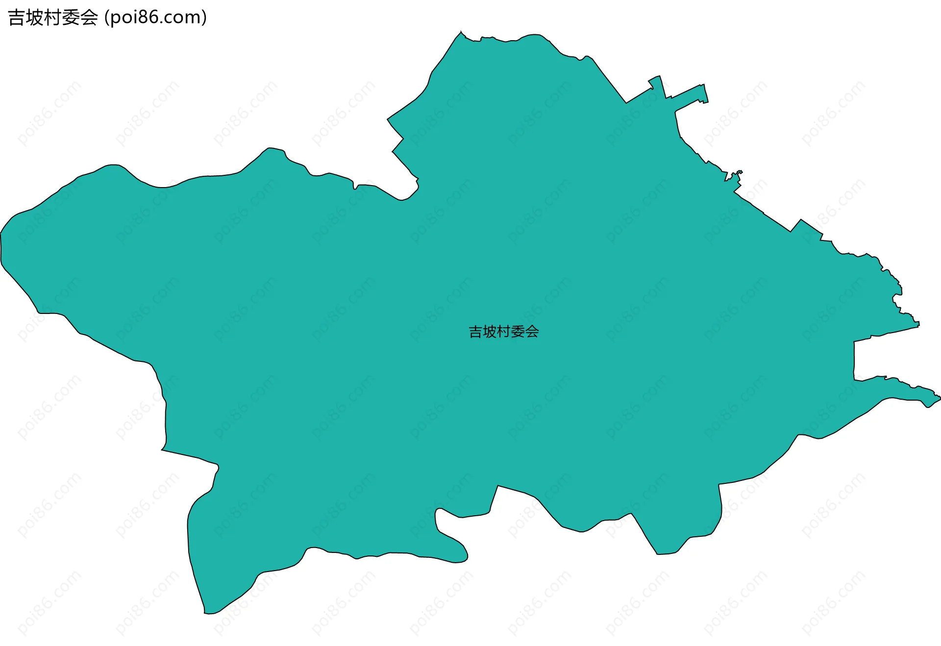 吉坡村委会边界地图