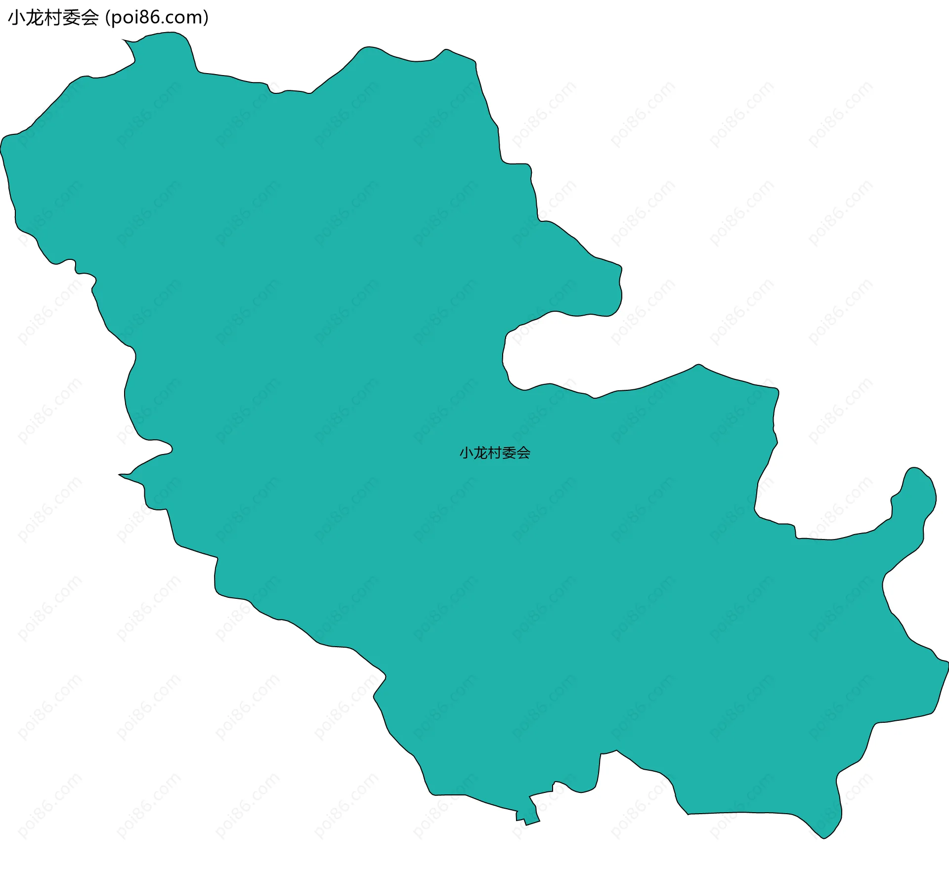 小龙村委会边界地图