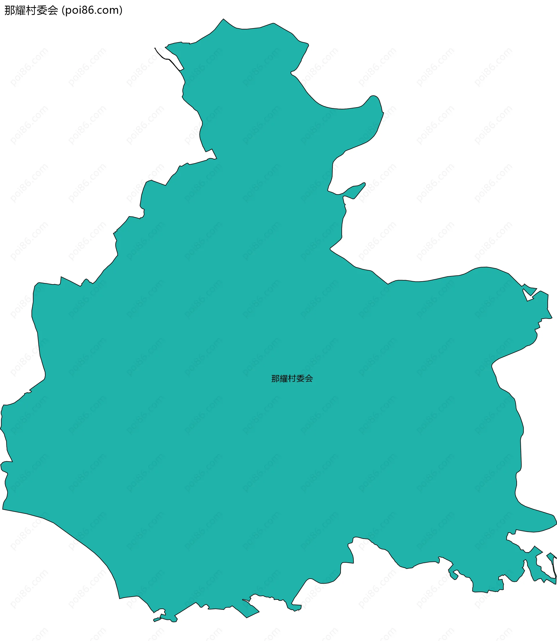 那耀村委会边界地图