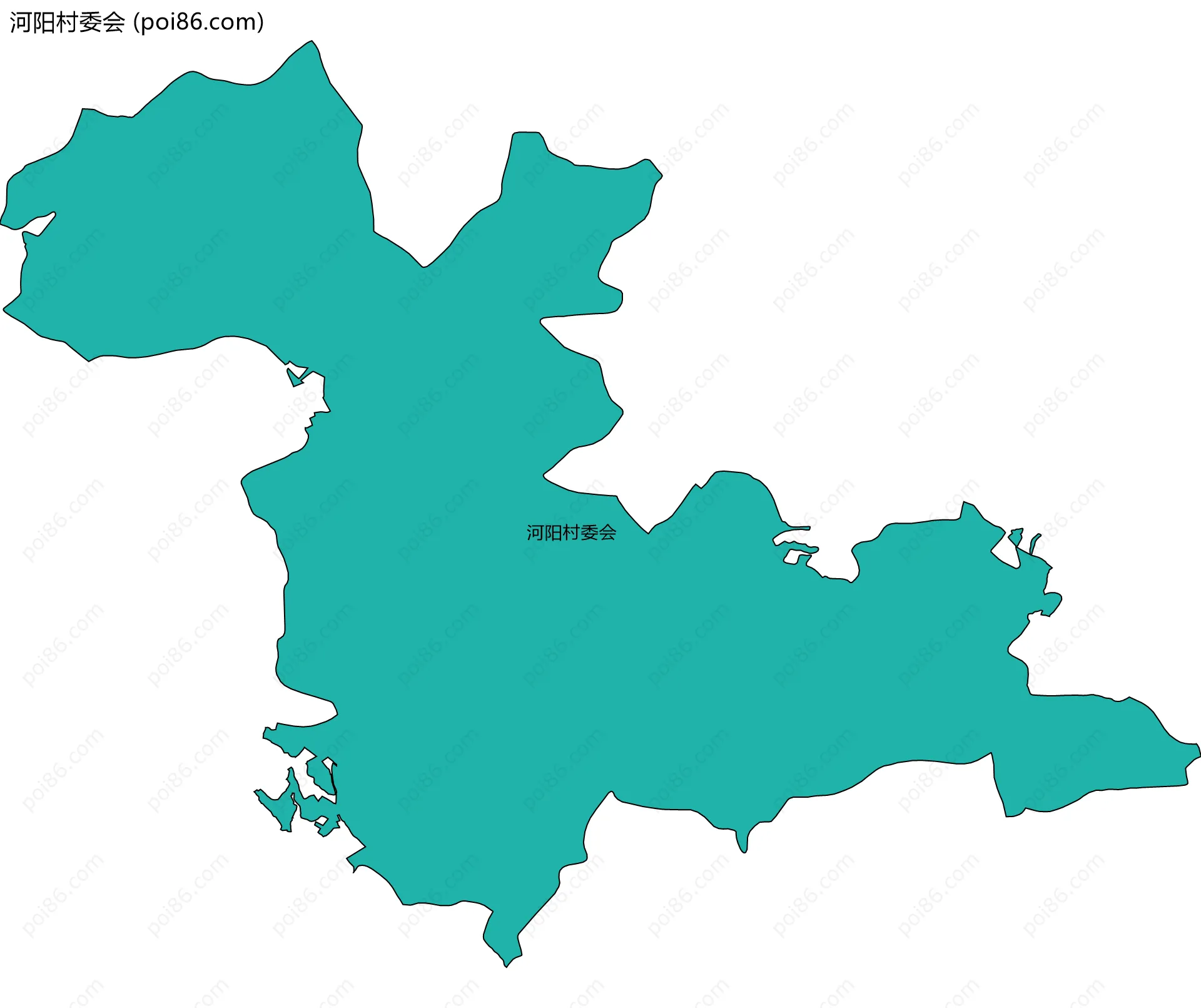 河阳村委会边界地图