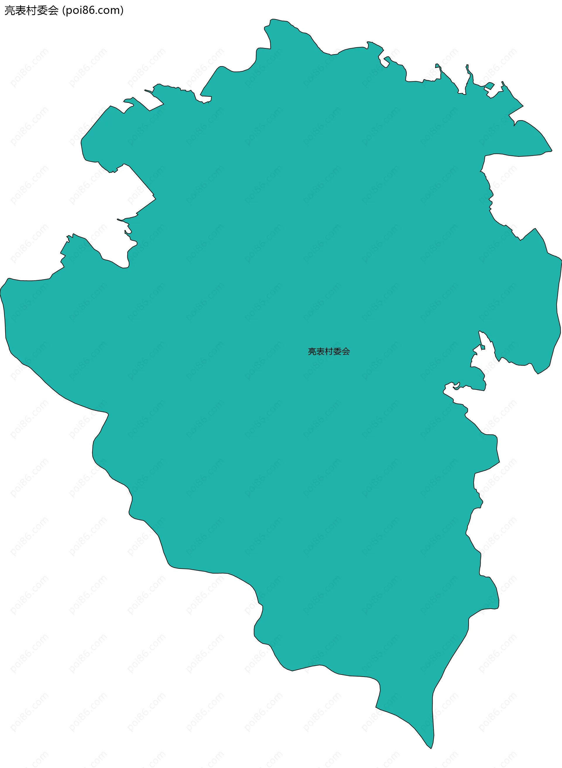 亮表村委会边界地图