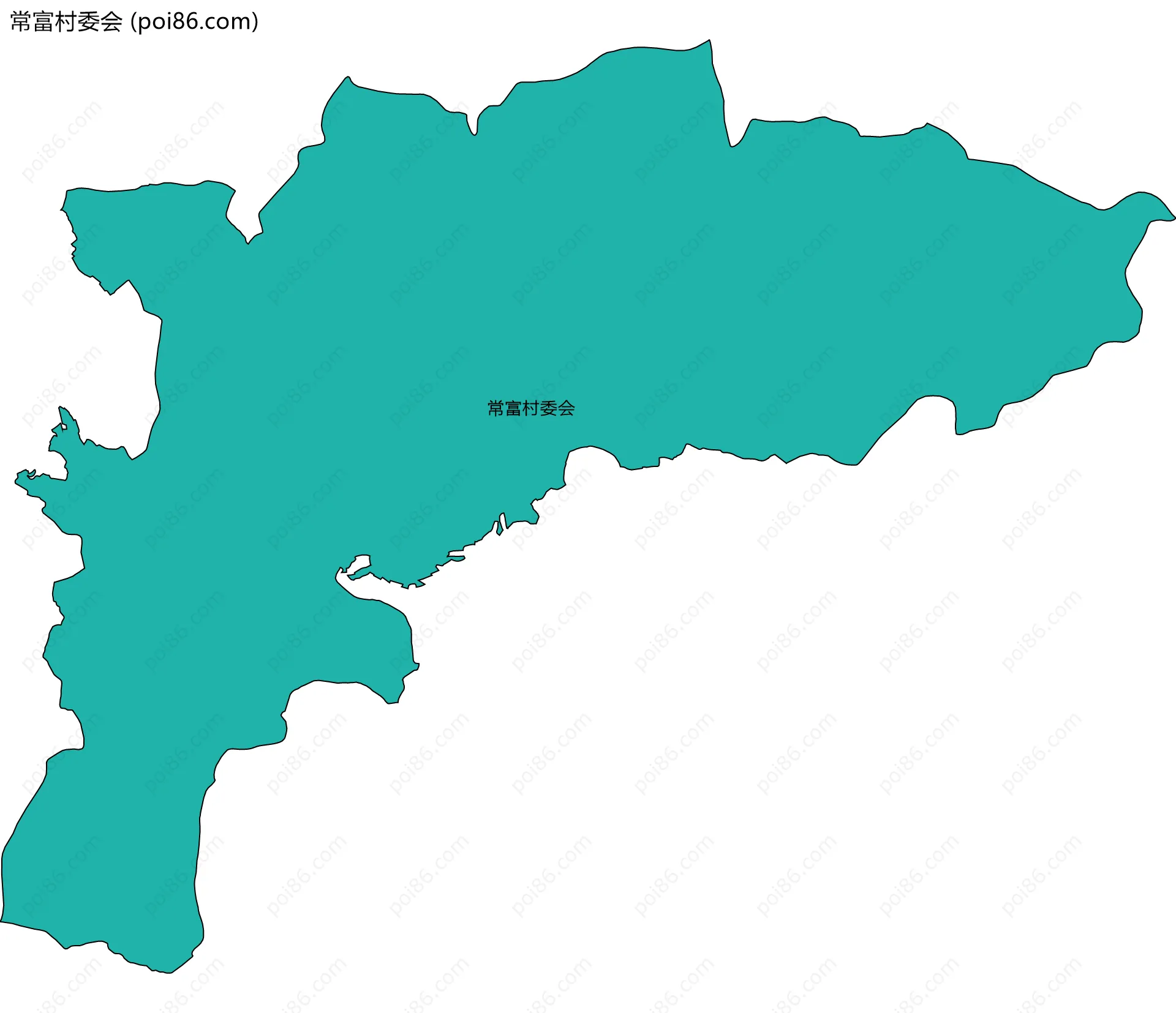 常富村委会边界地图