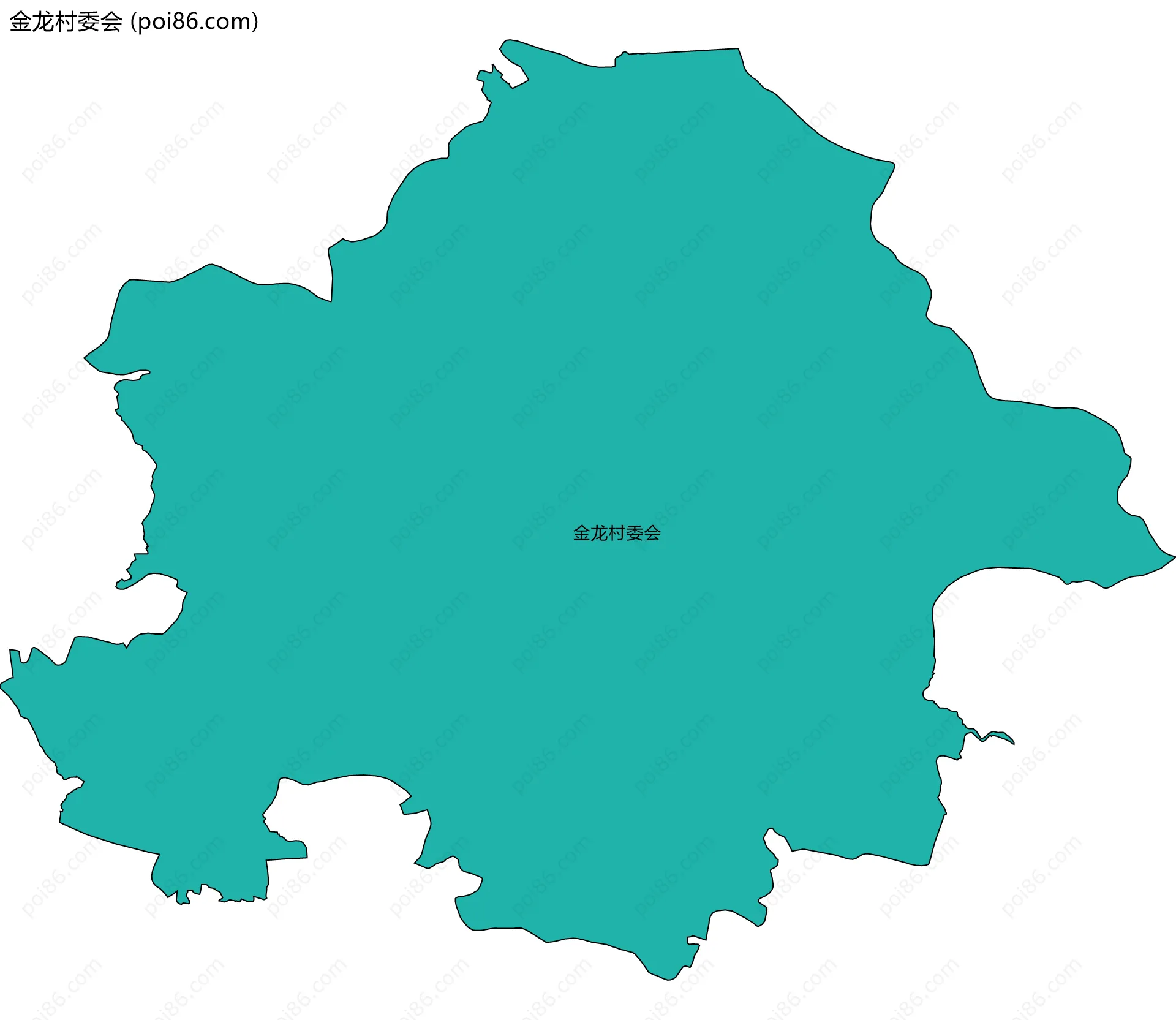 金龙村委会边界地图