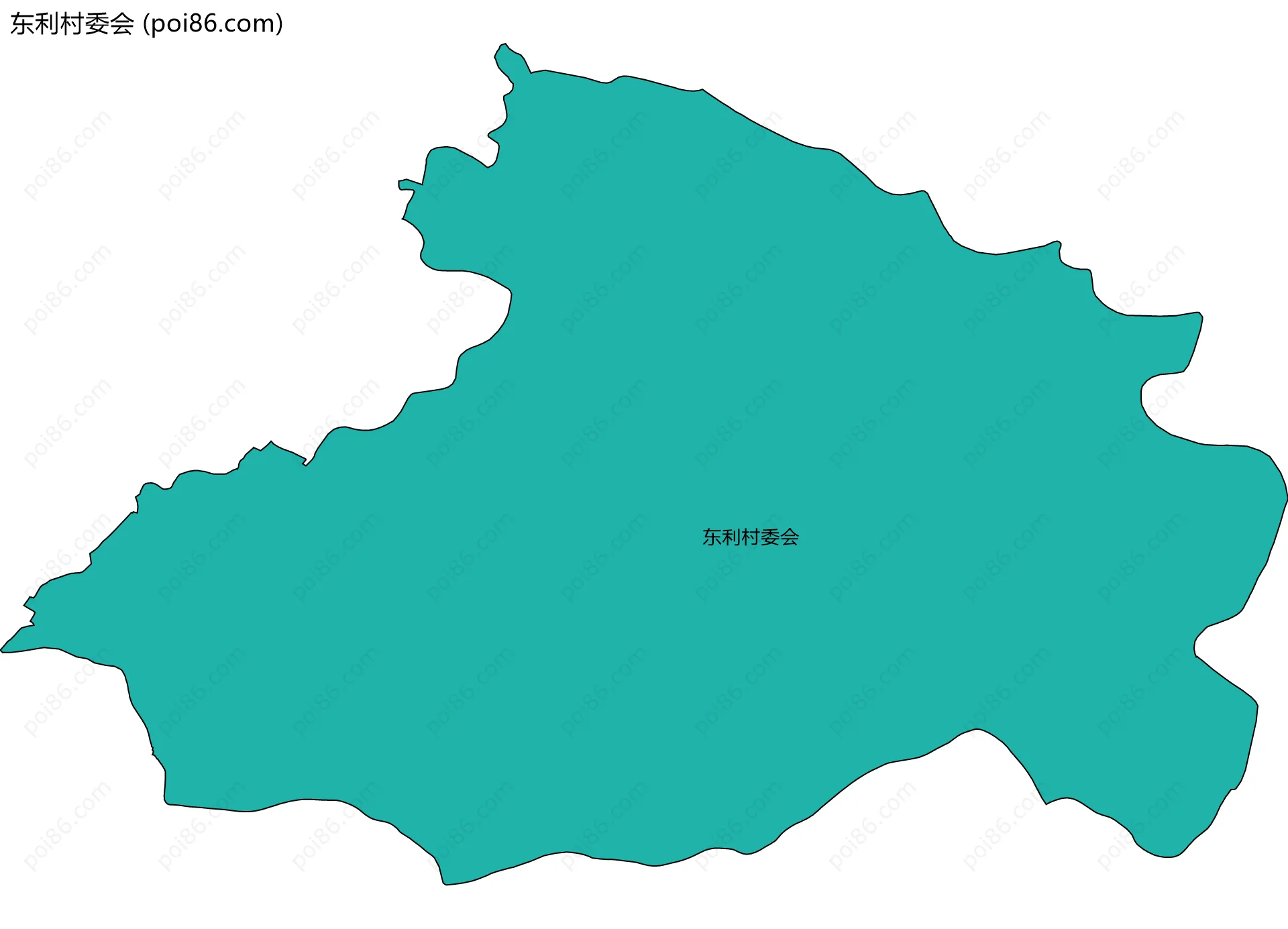 东利村委会边界地图