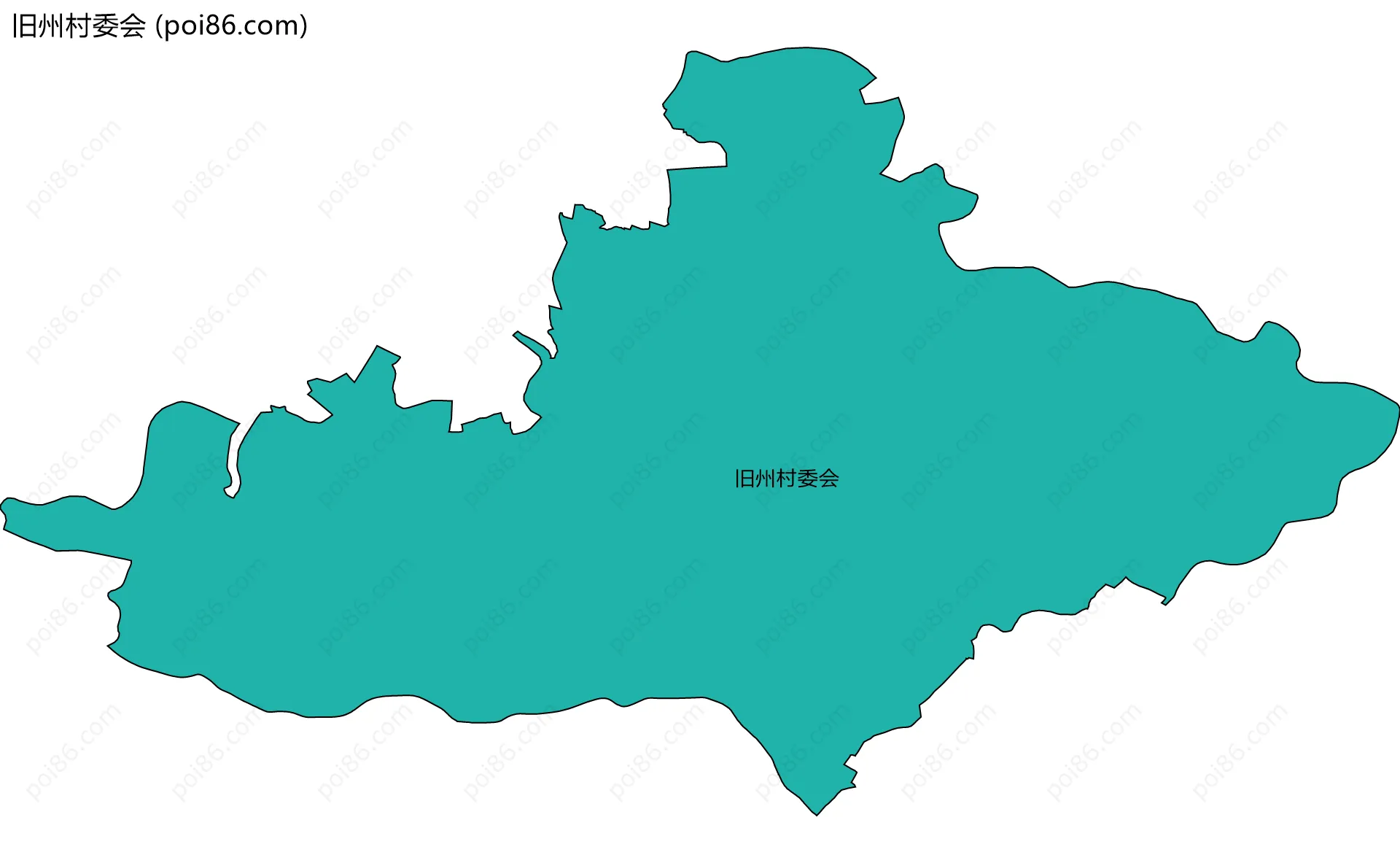 旧州村委会边界地图