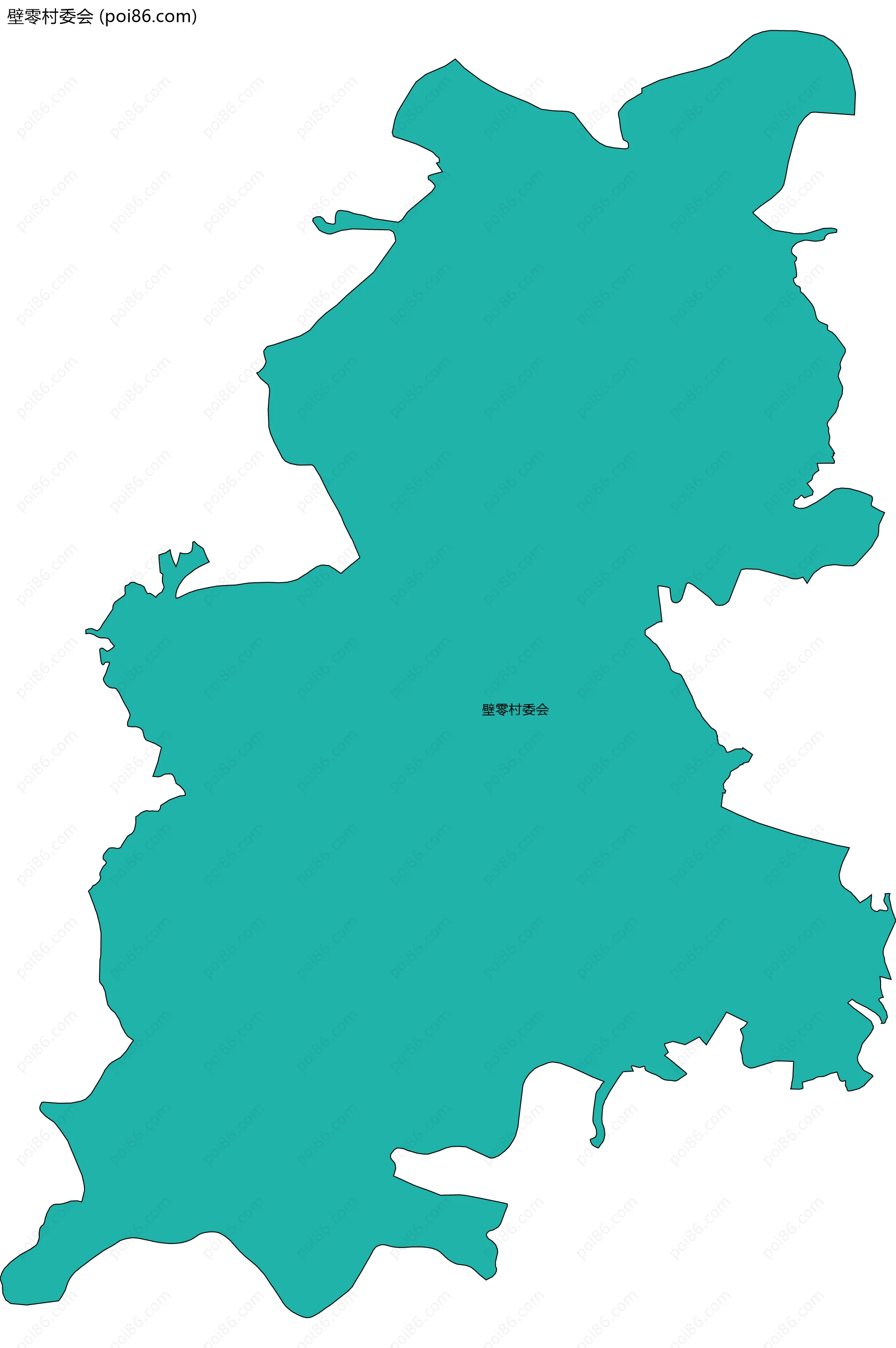 壁零村委会边界地图