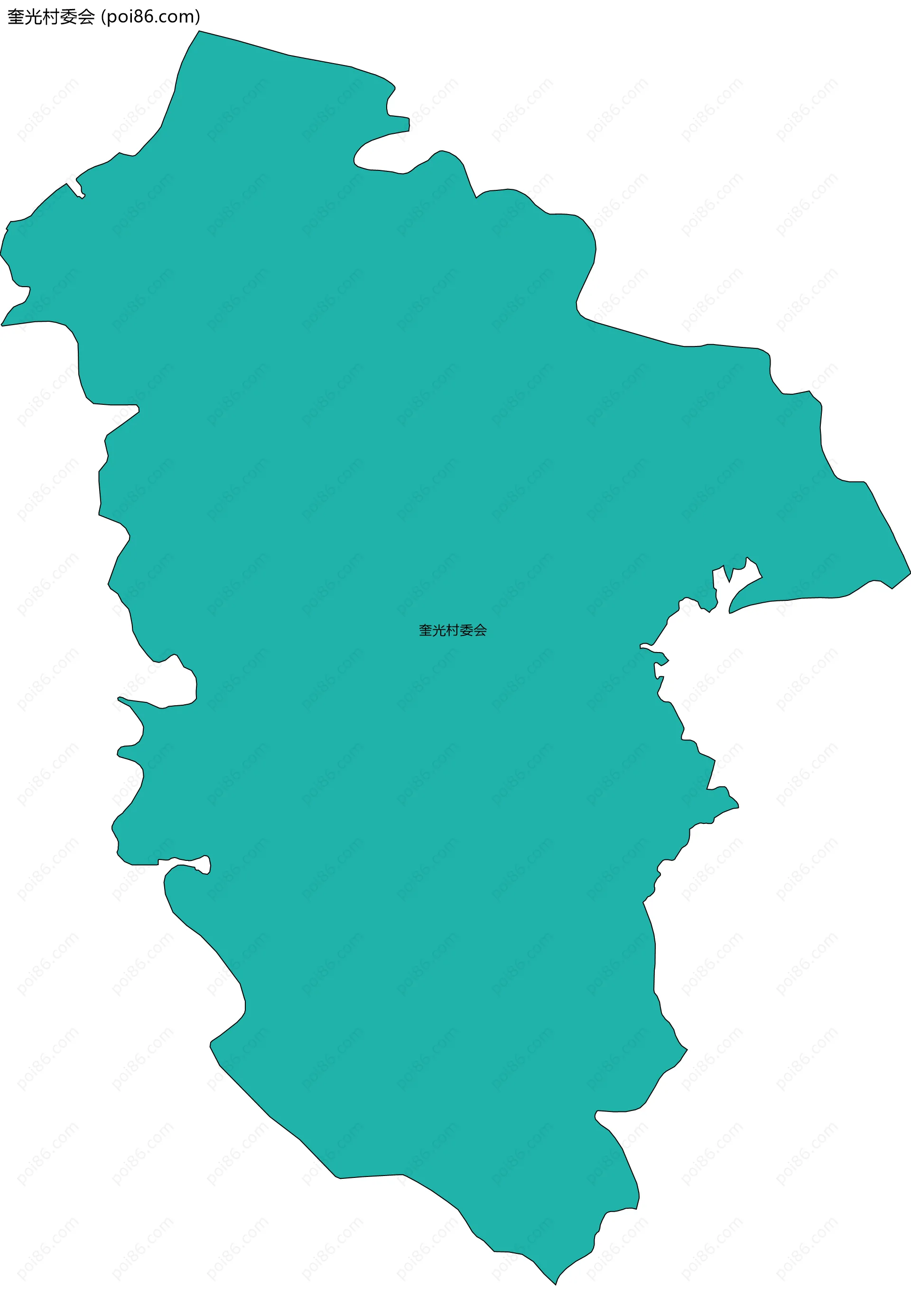 奎光村委会边界地图