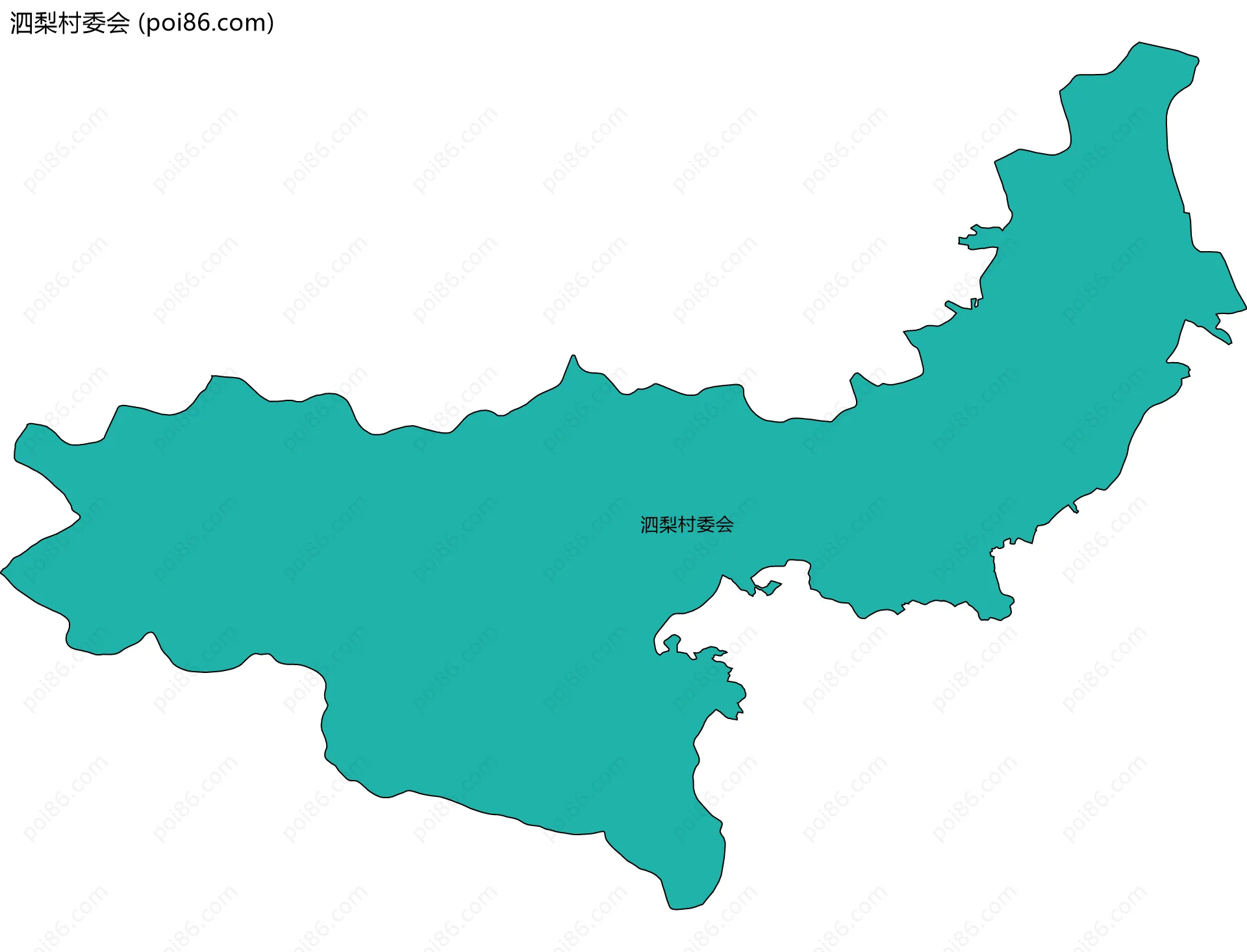 泗梨村委会边界地图