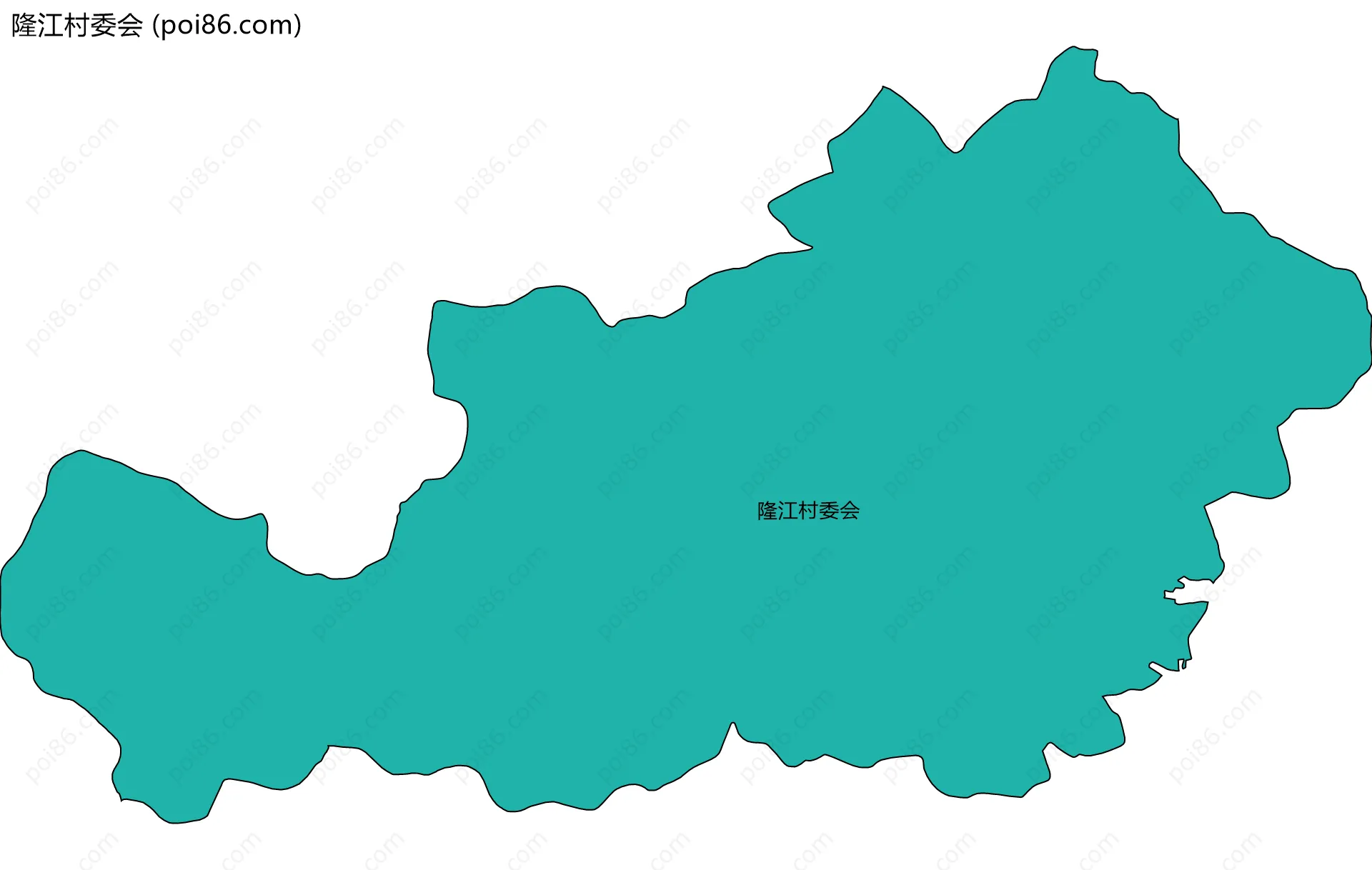隆江村委会边界地图