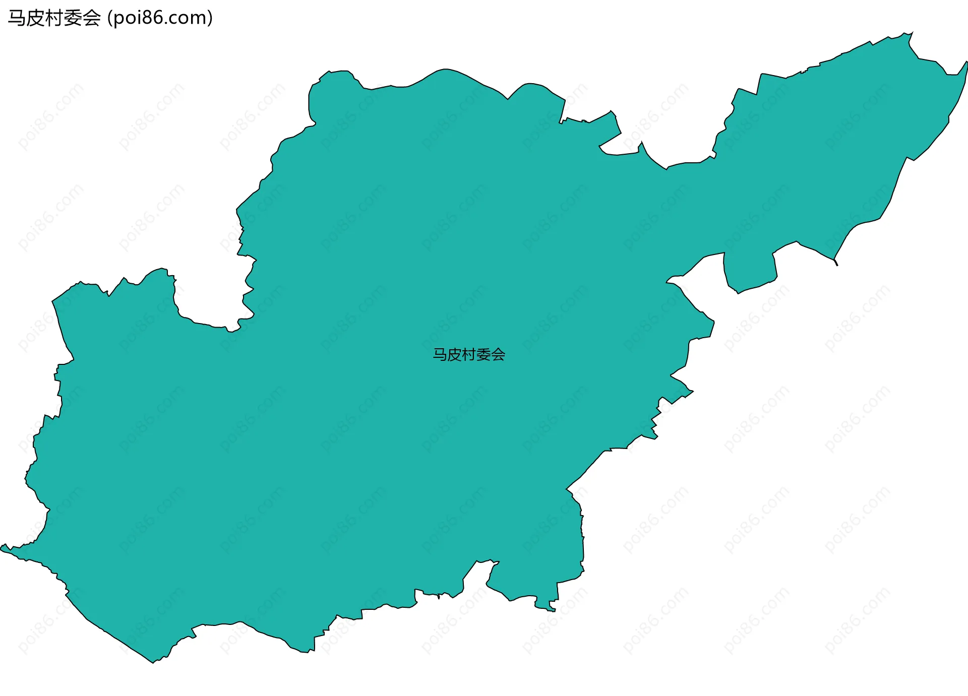 马皮村委会边界地图