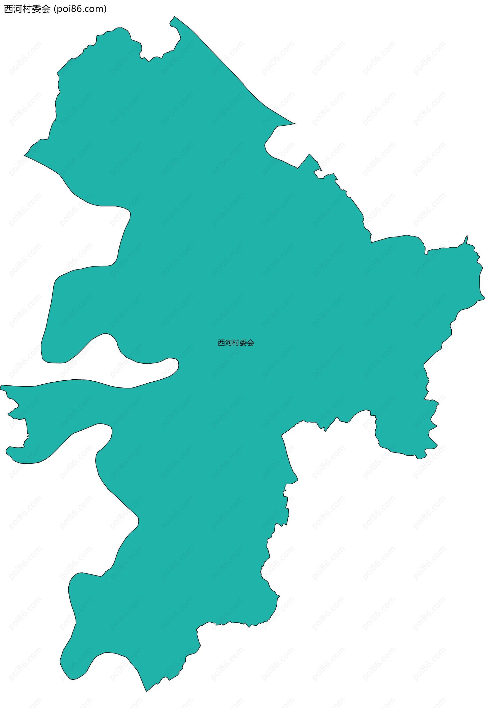 西河村委会边界地图
