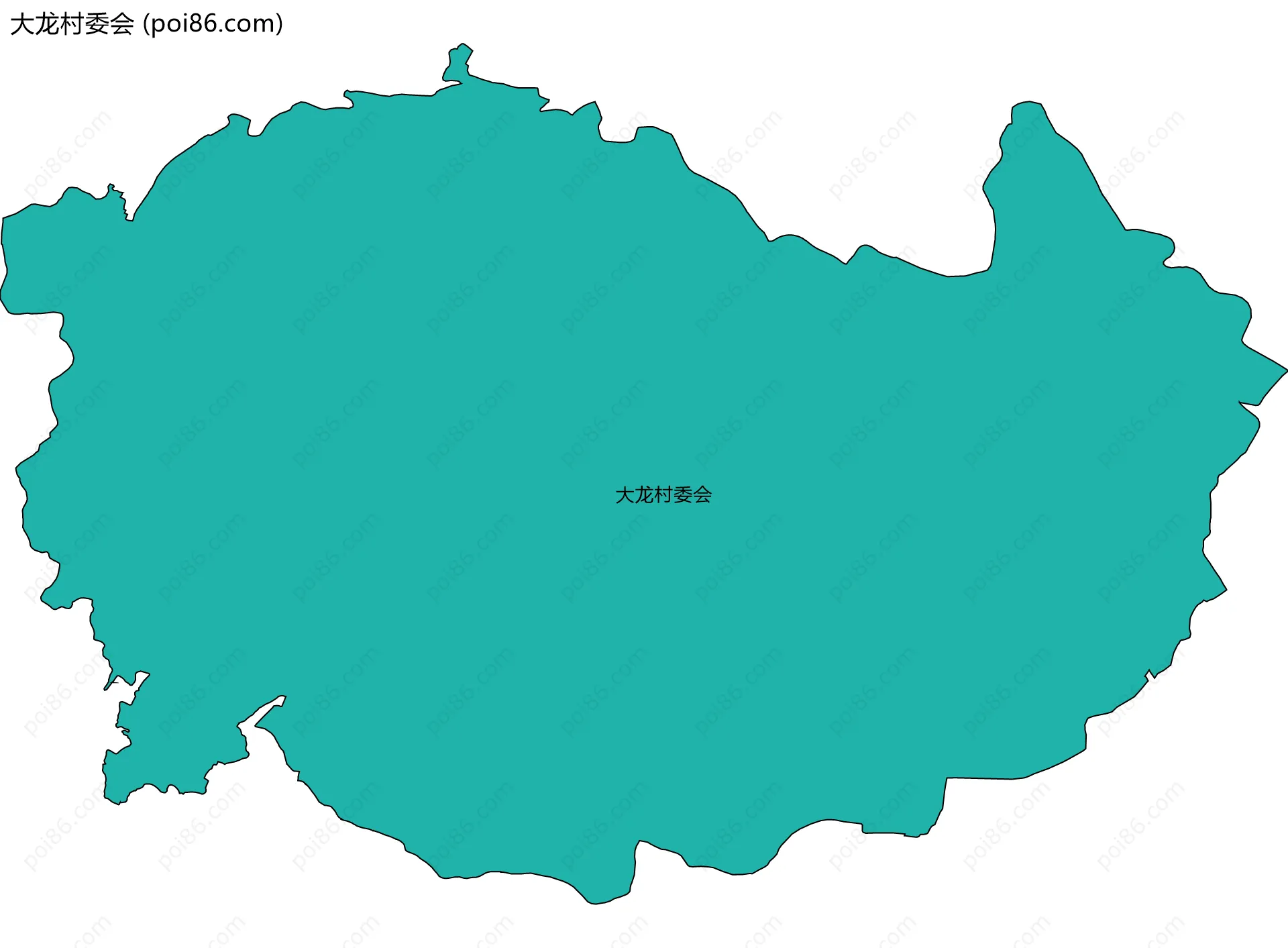 大龙村委会边界地图