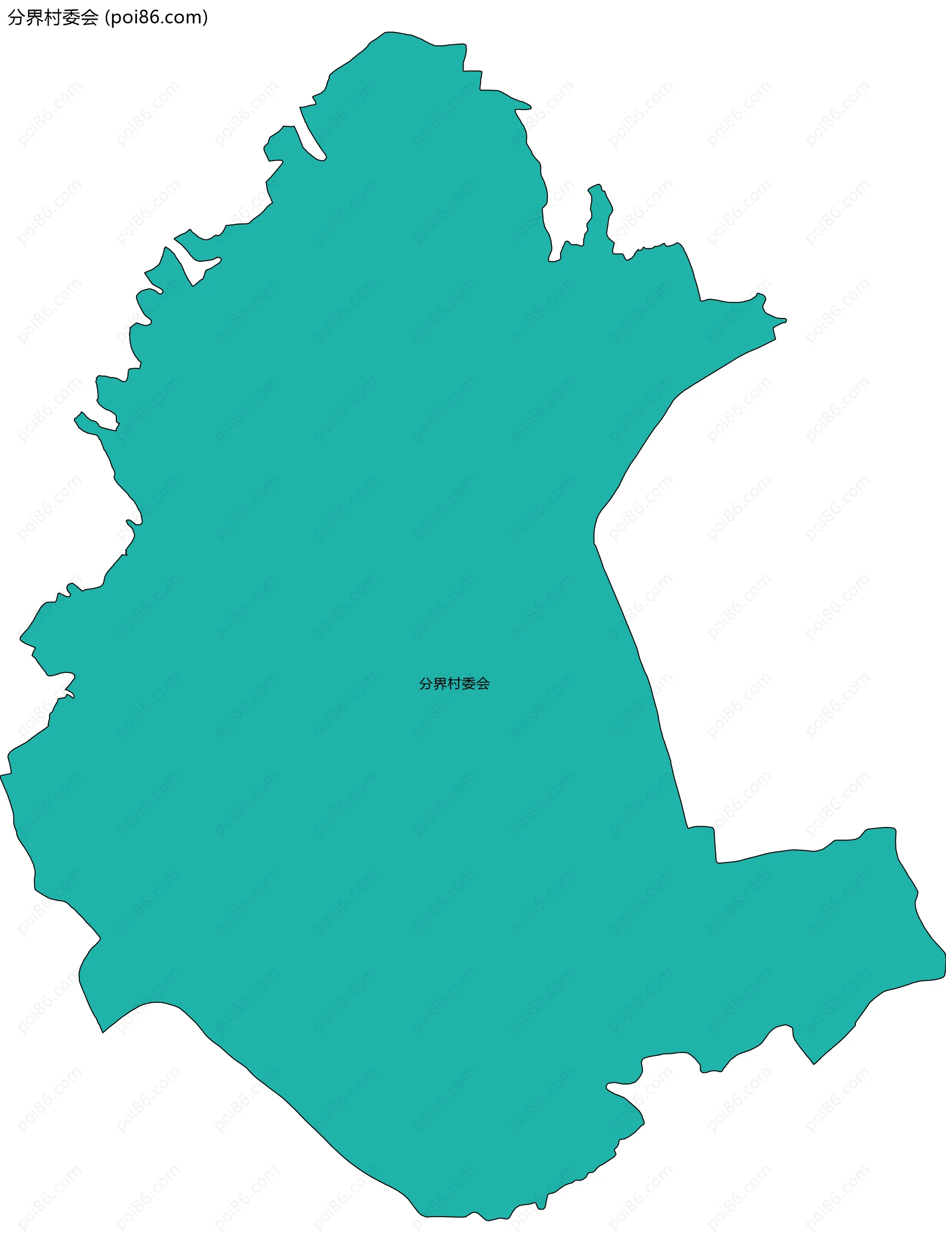 分界村委会边界地图