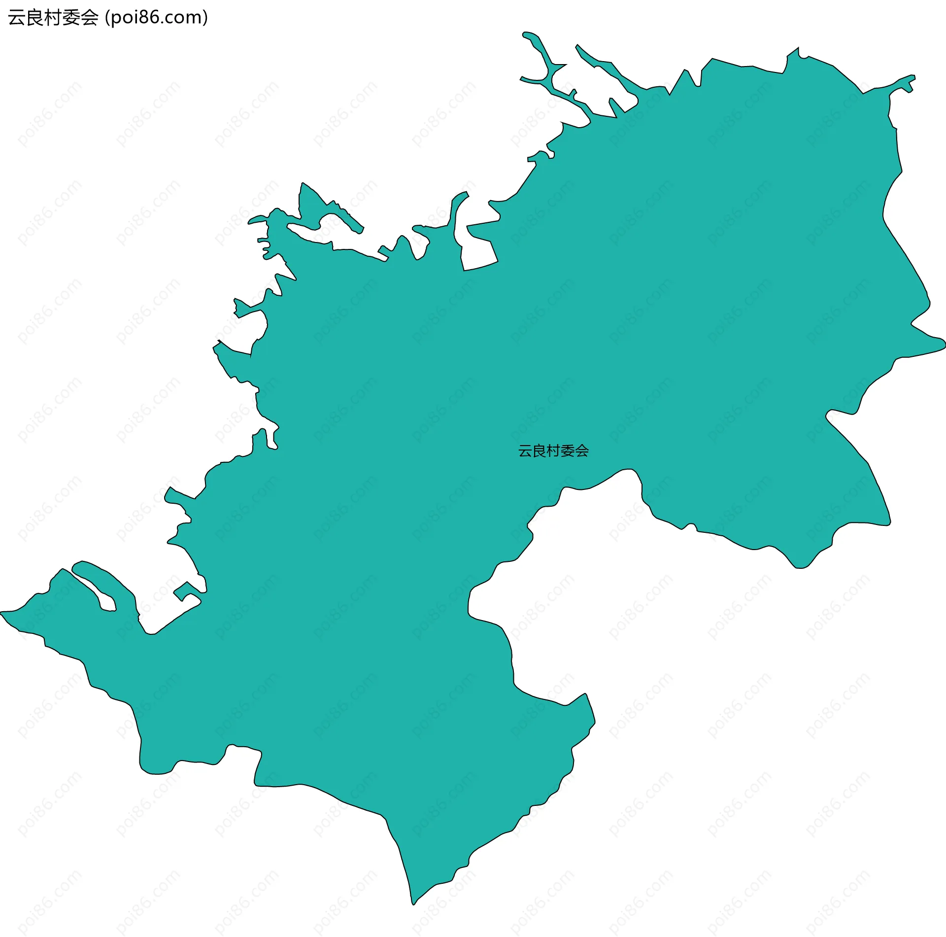 云良村委会边界地图