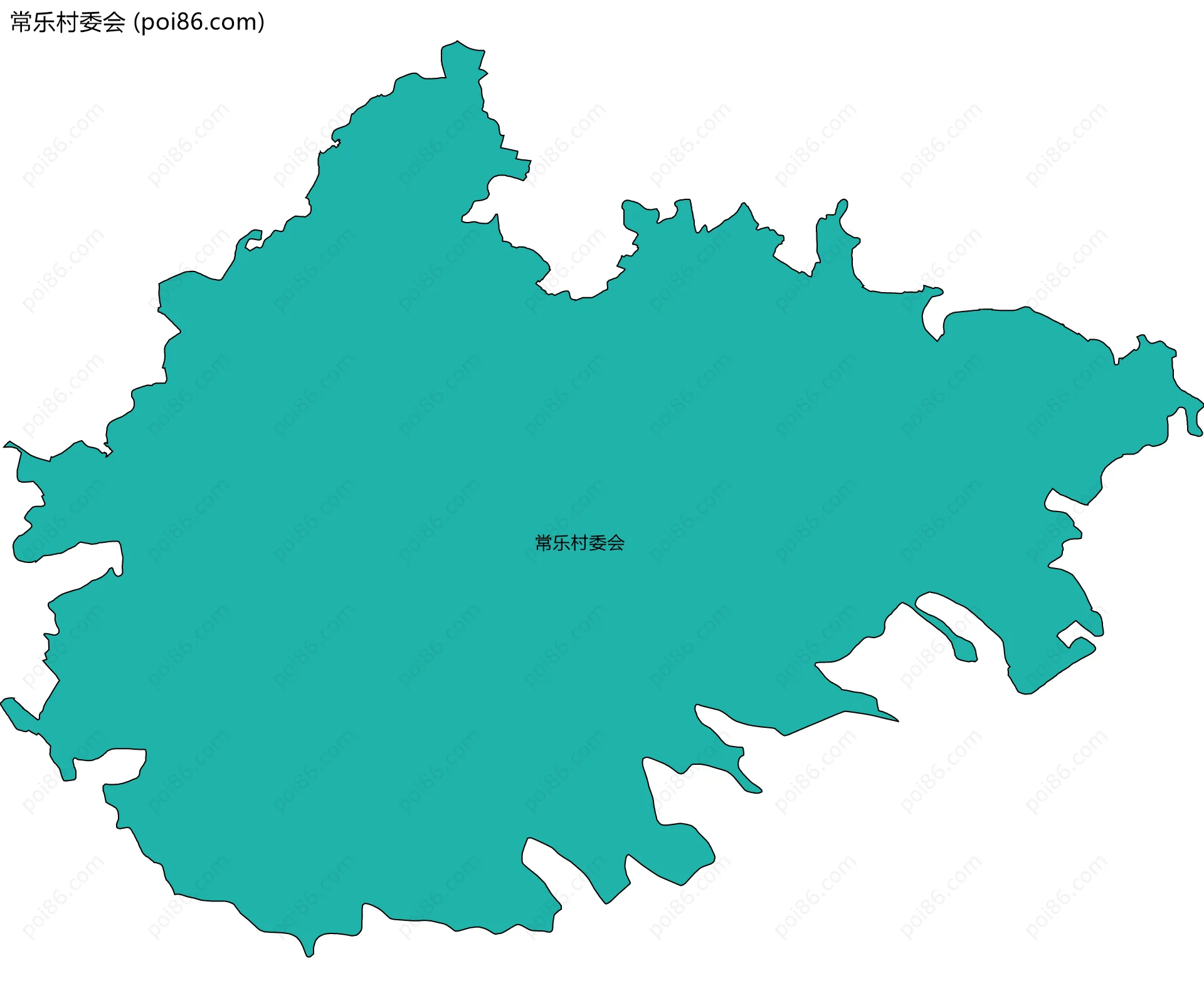 常乐村委会边界地图