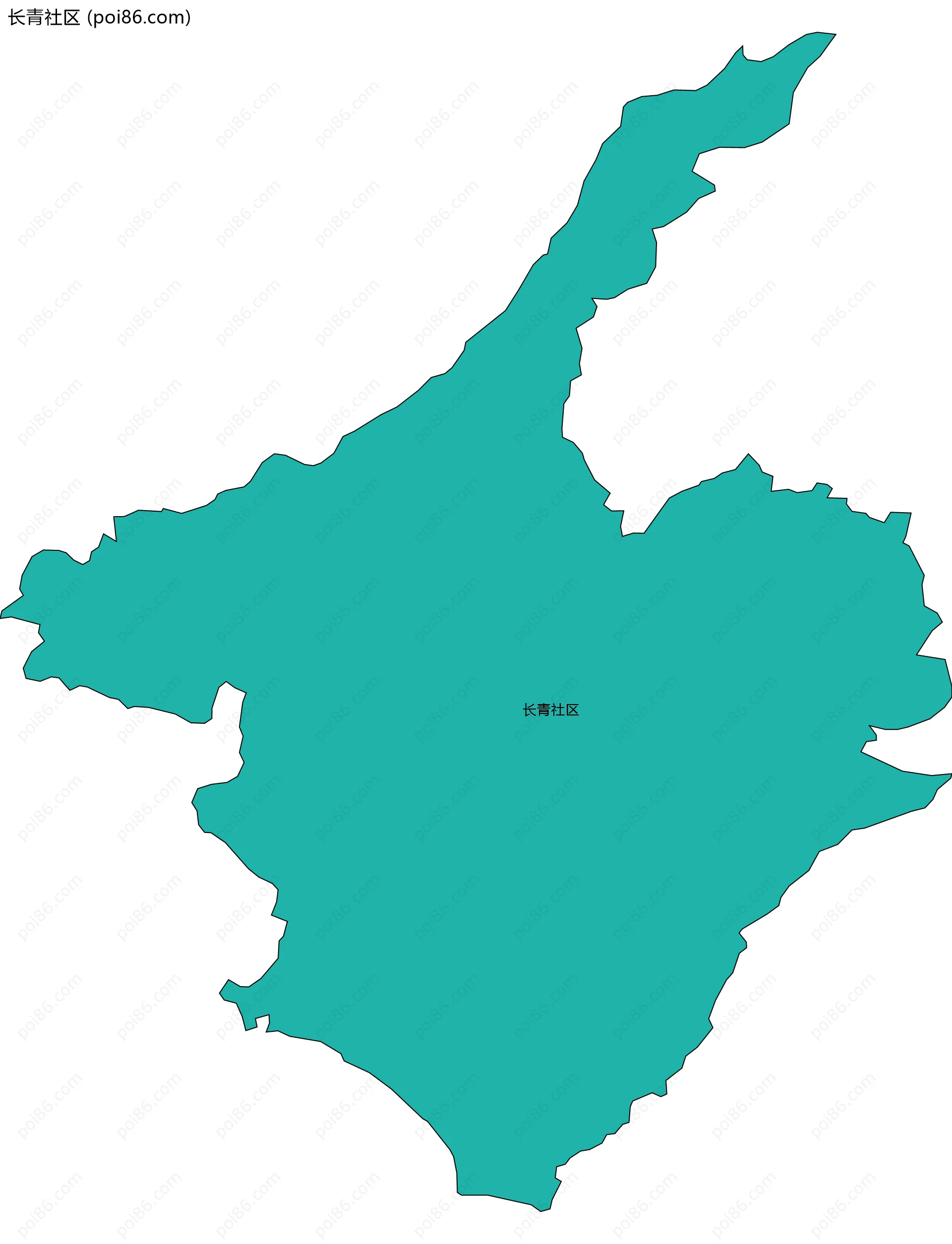 长青社区边界地图