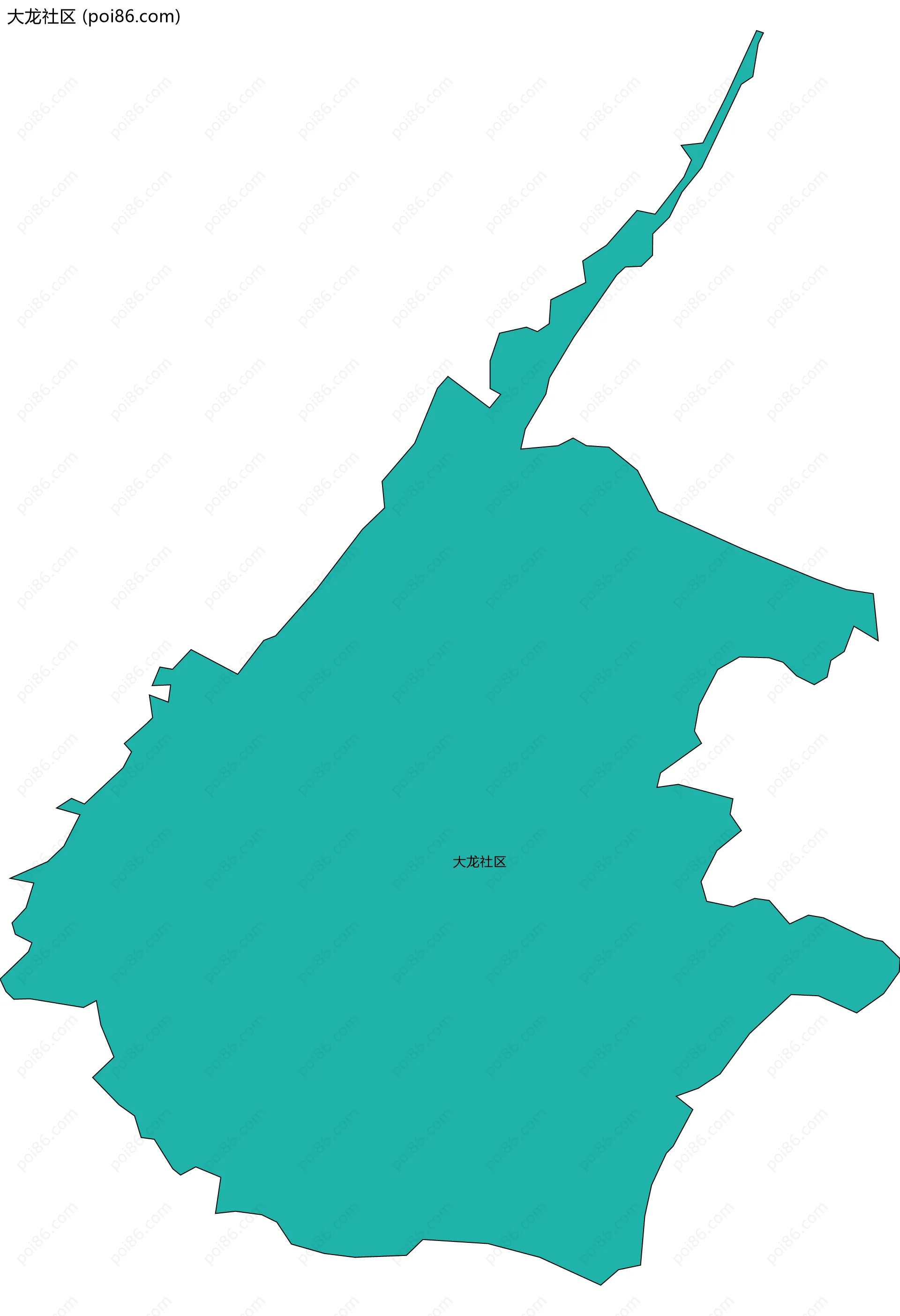 大龙社区边界地图