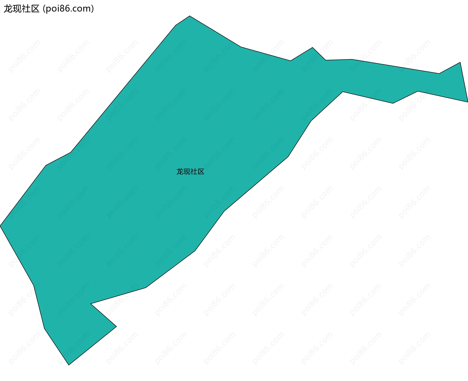 龙现社区边界地图