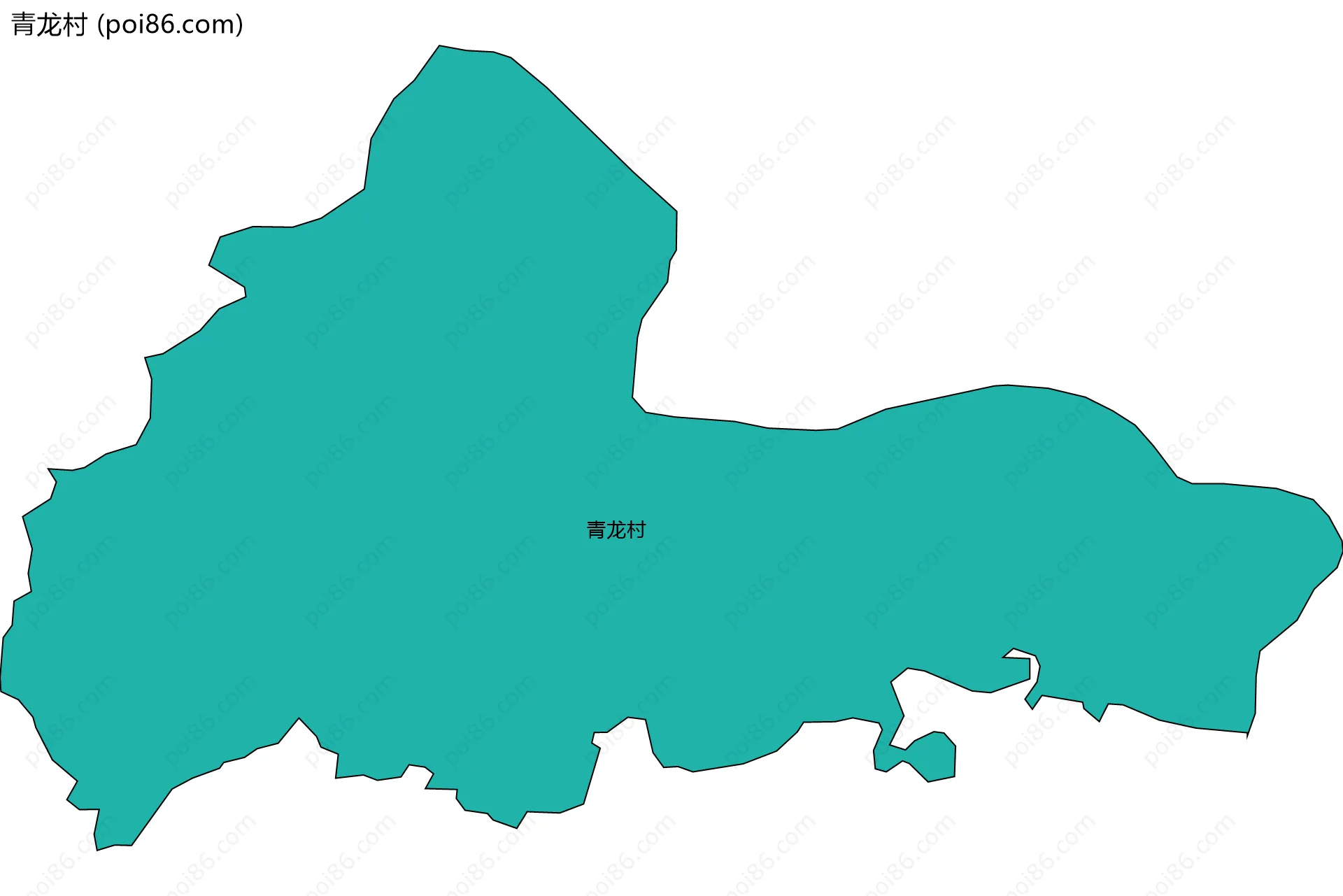 青龙村边界地图