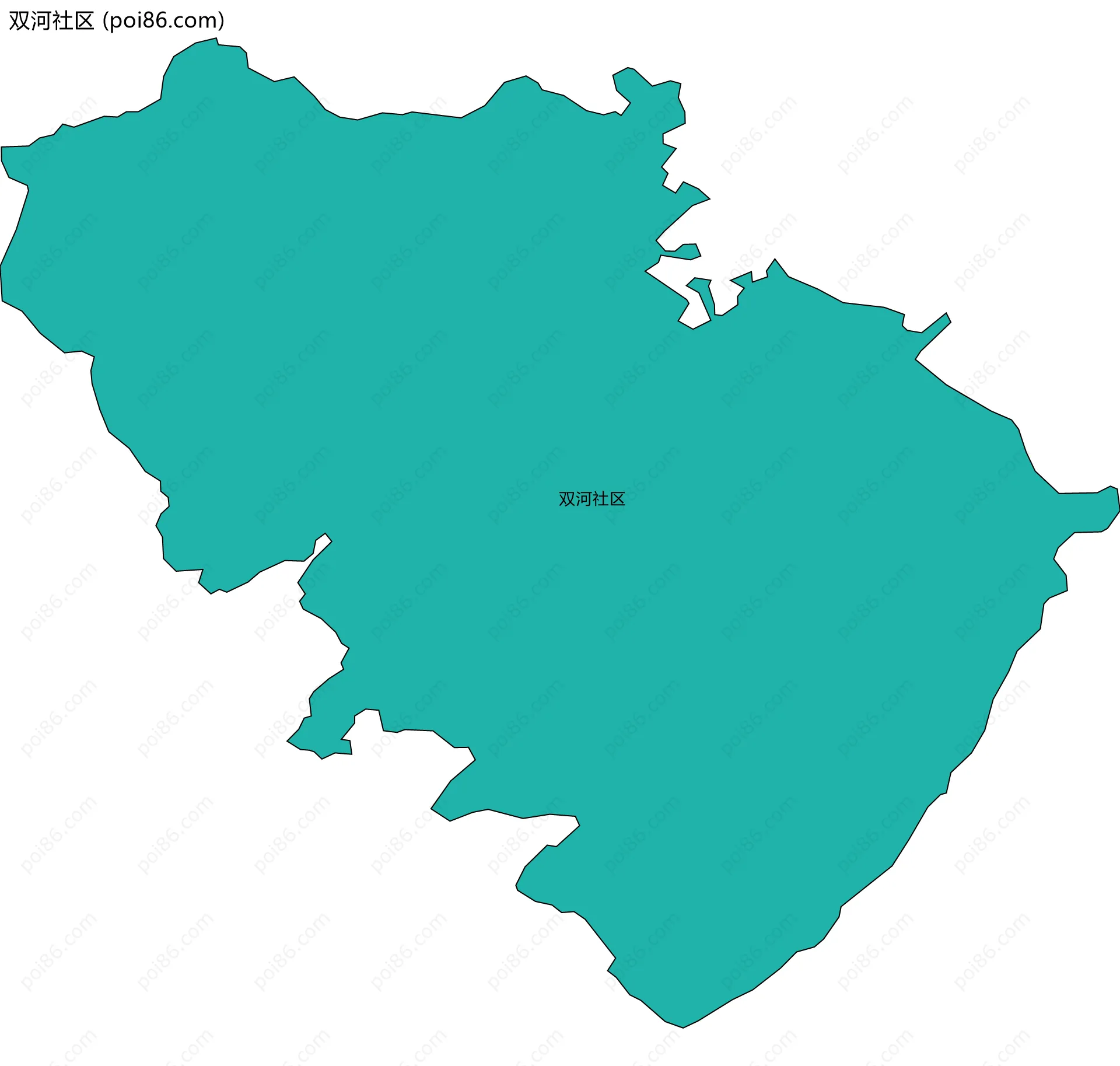 双河社区边界地图
